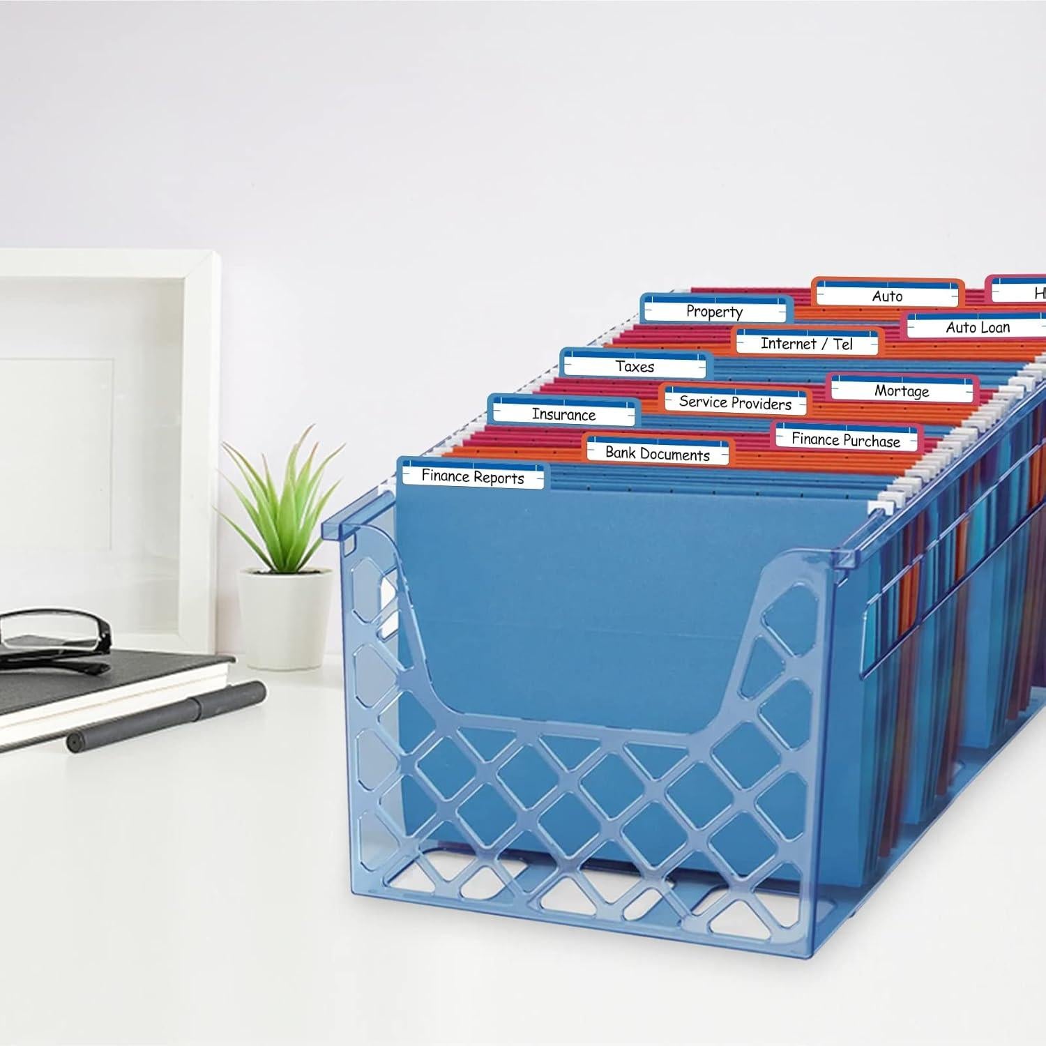 Etiquetas para Carpetas EXTRIC 252 Piezas Azul Autoadhesivas