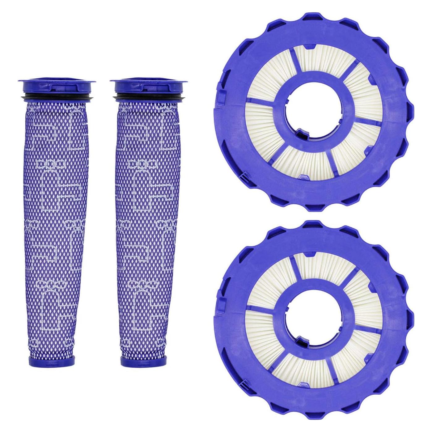 Filtros Repuestos Lemige para Aspiradora Dyson DC40 - 2 Post-Motor y 2 Pre-Motor