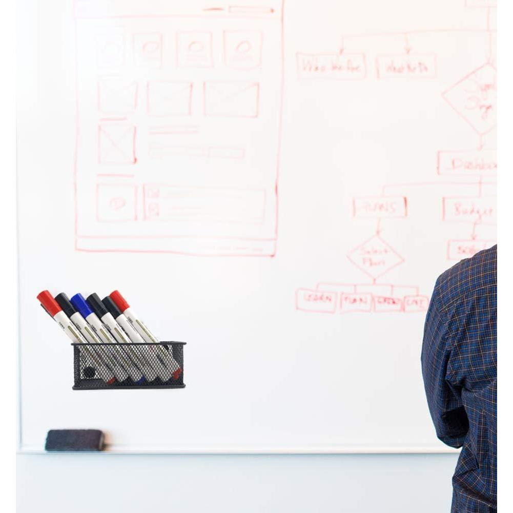 Juego de 3 Cestas Magnéticas EASEPRES - Organizador de Malla Negra