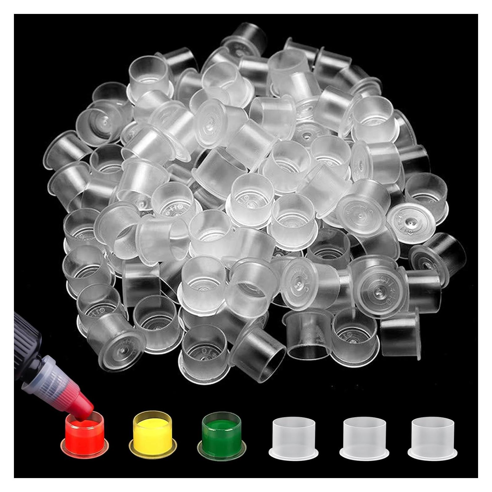 Tazas de Tinta para Tatuajes Autdor 1000 Pcs 14mm Desechables