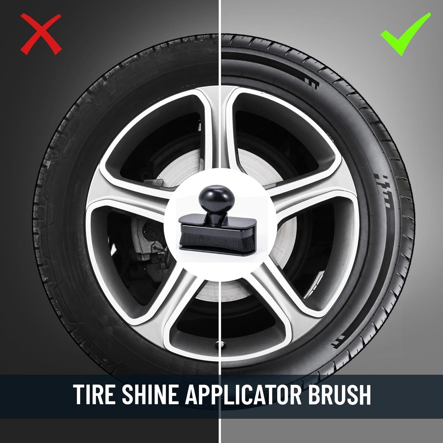 Aplicador de Brillo para Neumáticos BABYSHEEP - Grande y Curvado