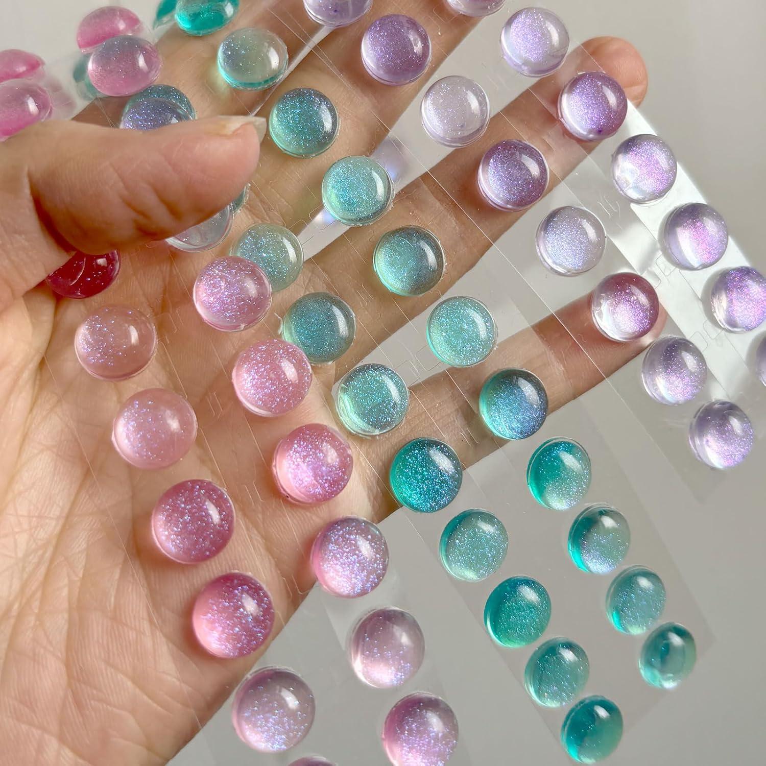 Etiquetas de Teclado Neryourlly para Uñas Largas 100pcs Rosa