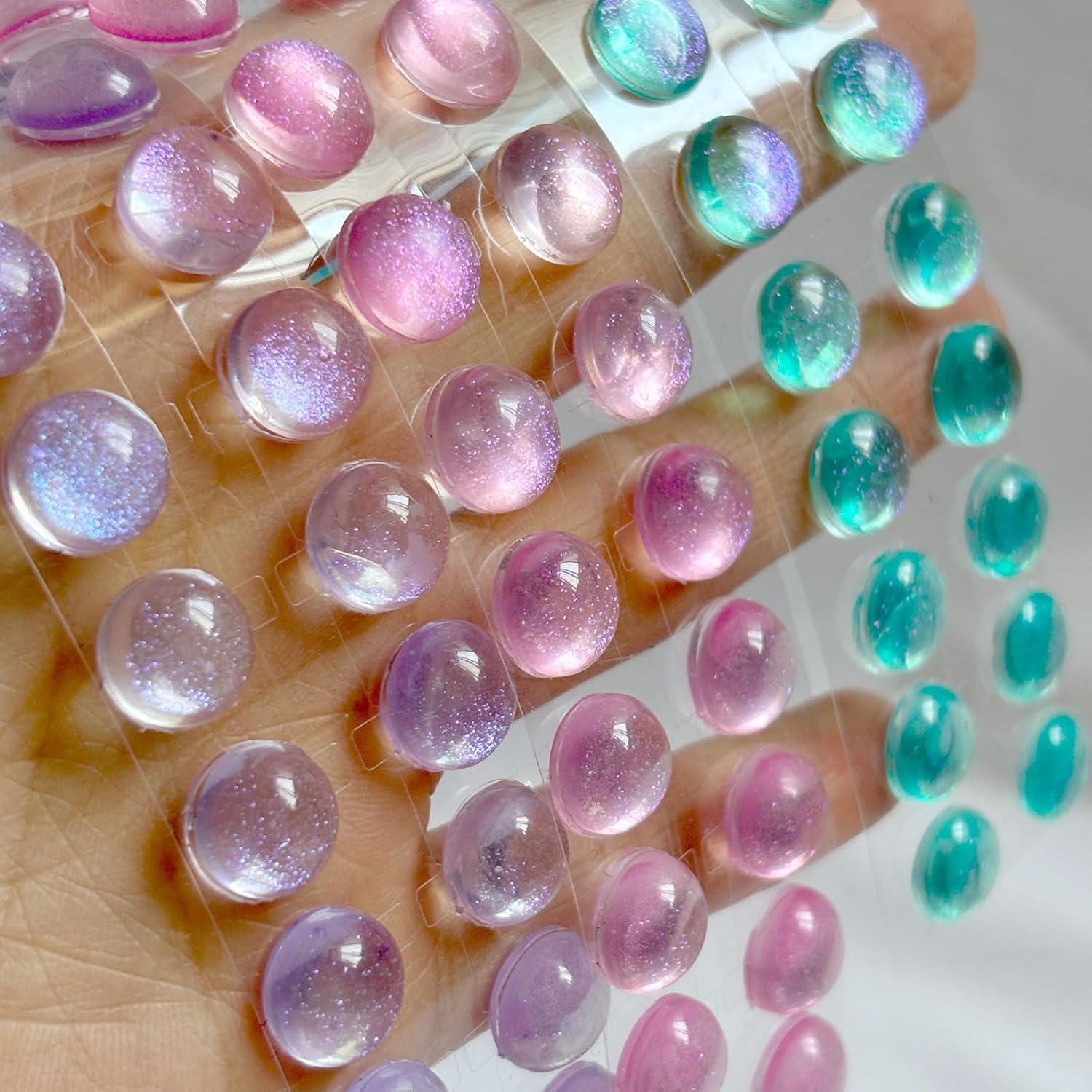 Etiquetas de Teclado Neryourlly para Uñas Largas 100pcs Rosa