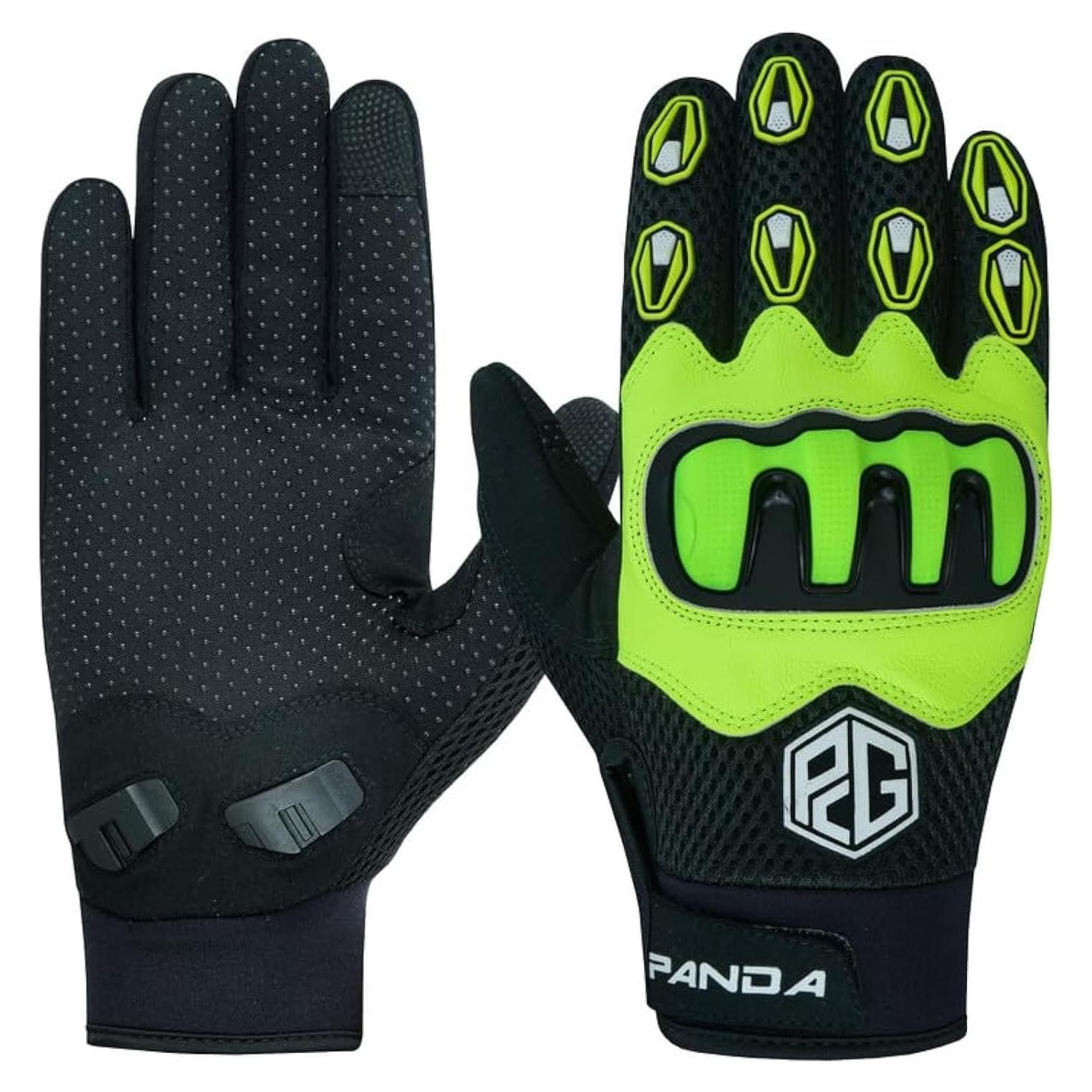 Guantes de Motocicleta Panda Cycle Gear Elan Medianos Azules