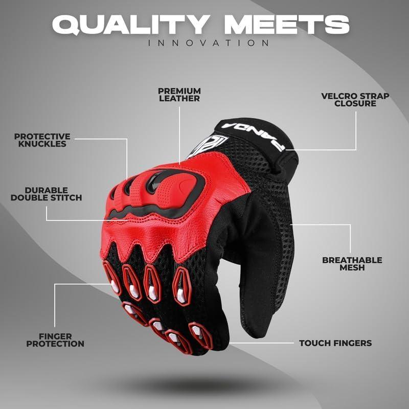 Guantes de Motocicleta Panda Cycle Gear Elan Medianos Azules