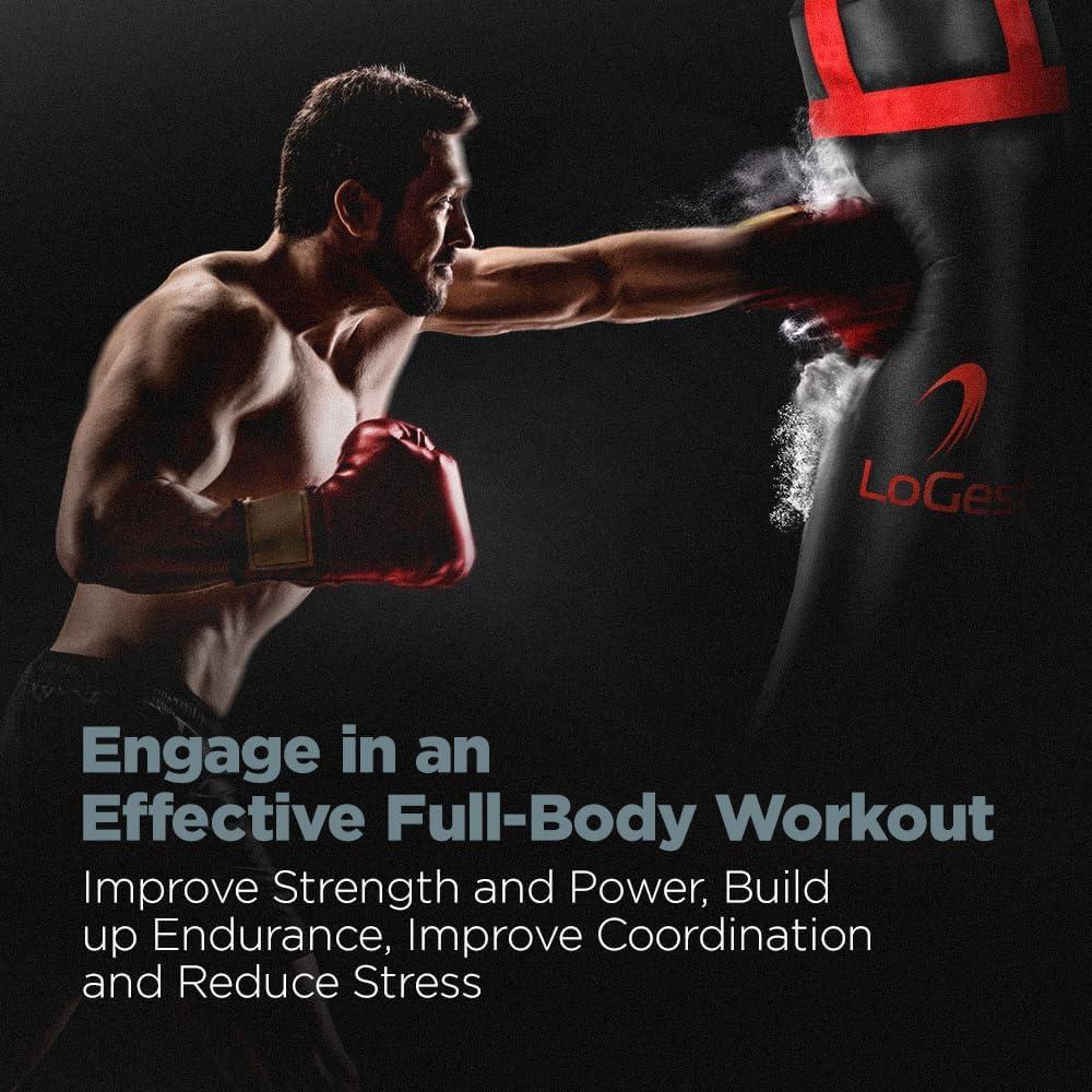 Bolsa de Boxeo LoGest - Pesada 45,36 kg - Rojo