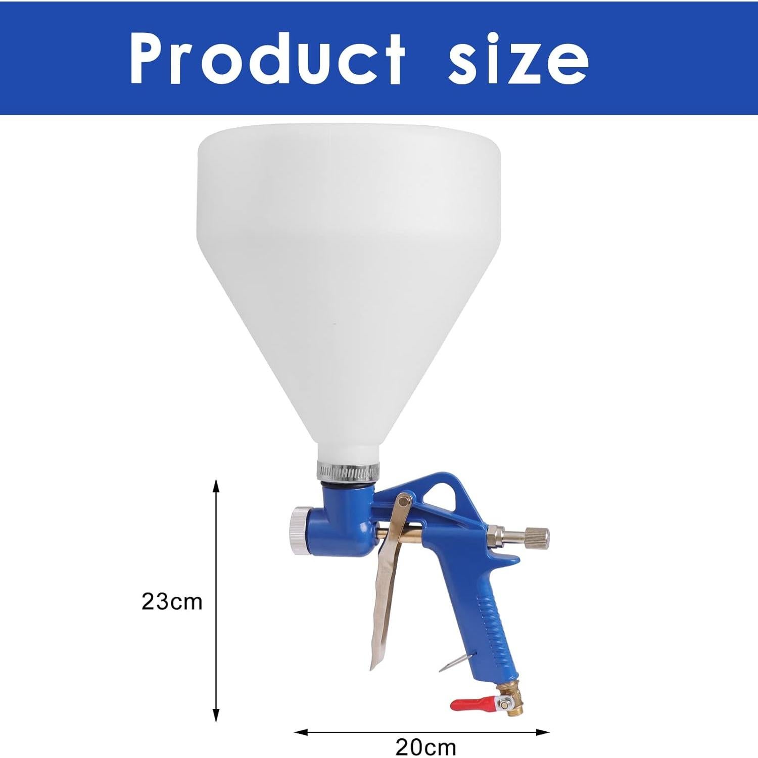 Pulverizador de Textura Aflybltol 1.5 Galones Azul con 3 Boquillas