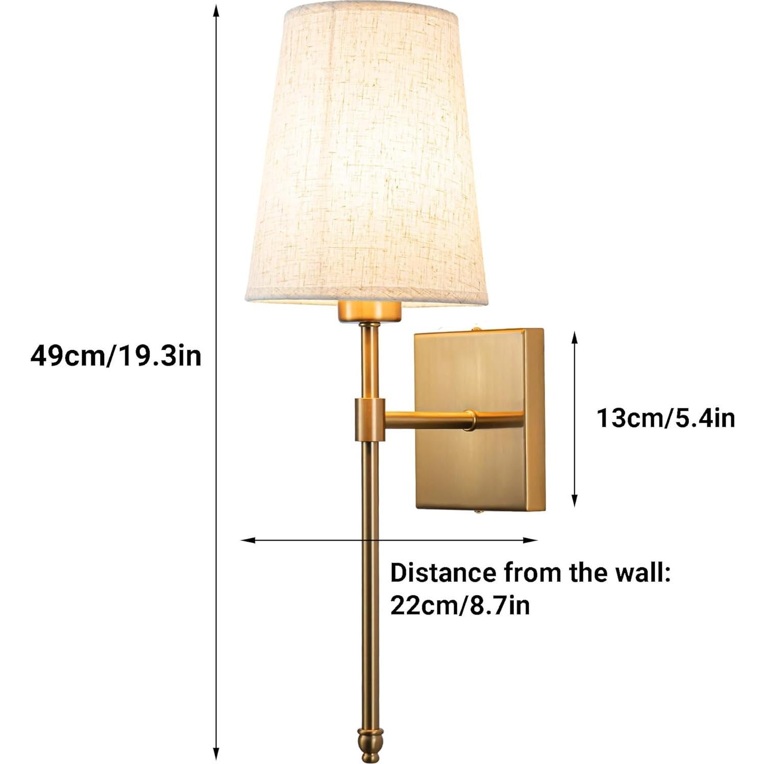 Aplique de Pared Inalámbrico YHCDLAMP 12W con Control Remoto