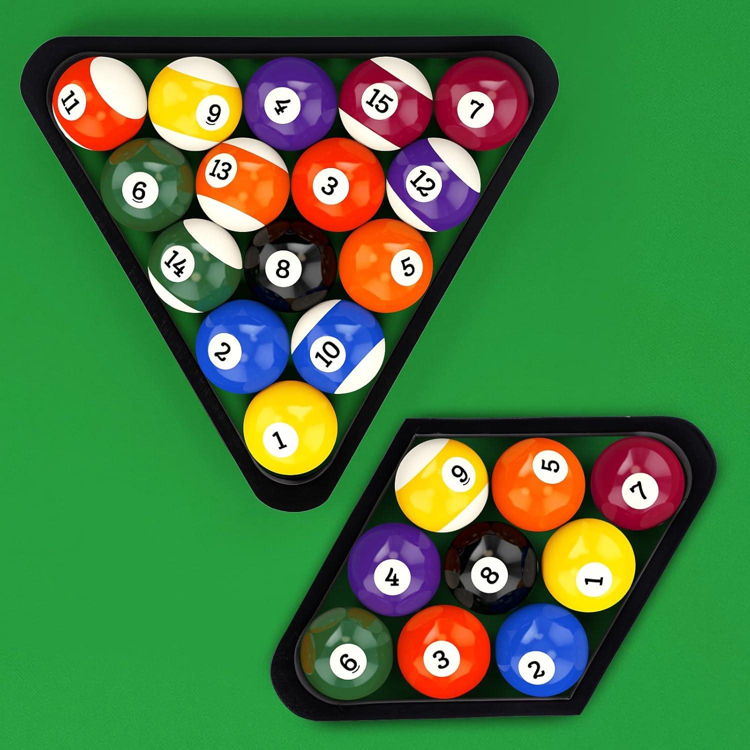 Conjunto Soportes de Bolas de Billar OwnMy Madera Sólida