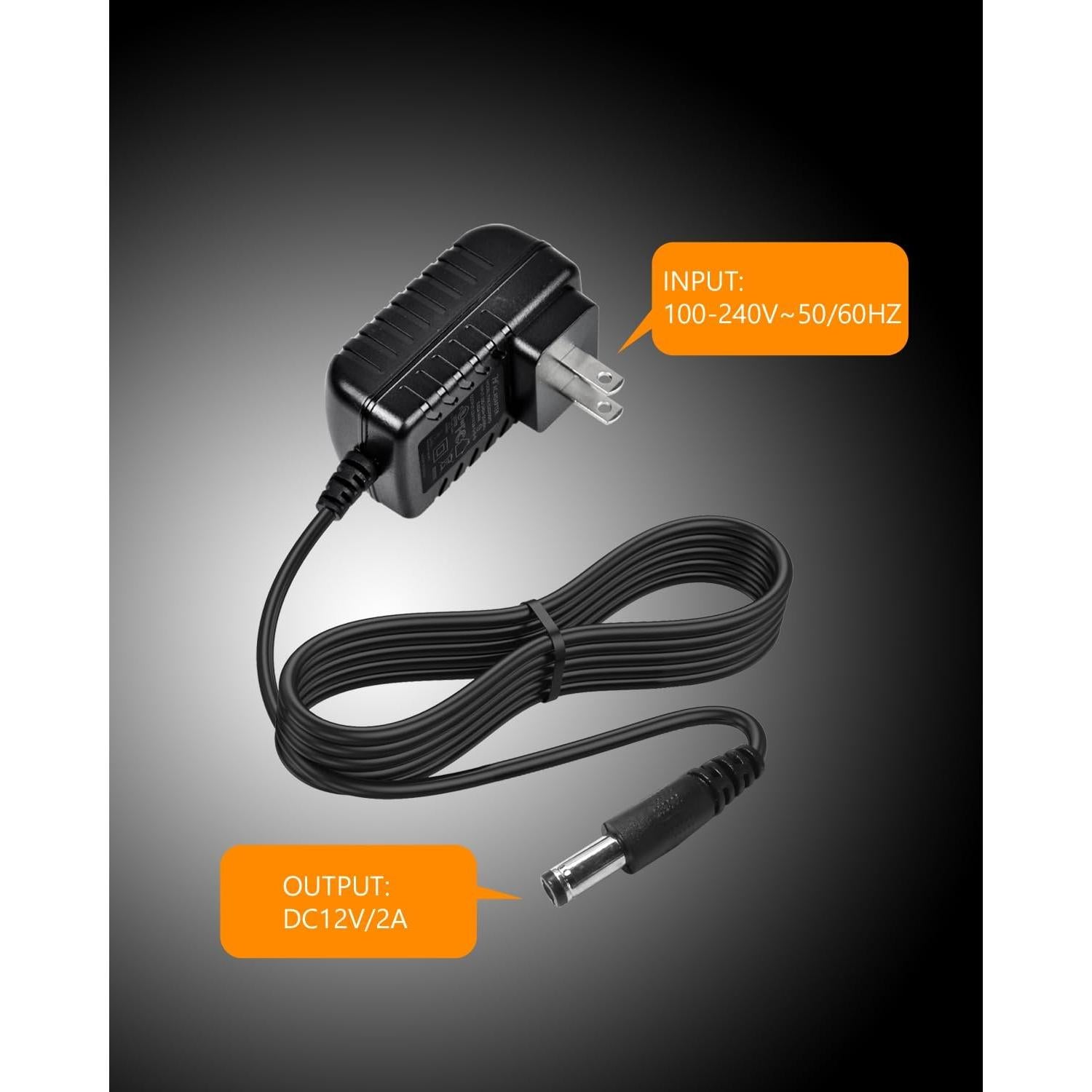 Adaptador de corriente 12V 2A 24W Foyu con 8 enchufes