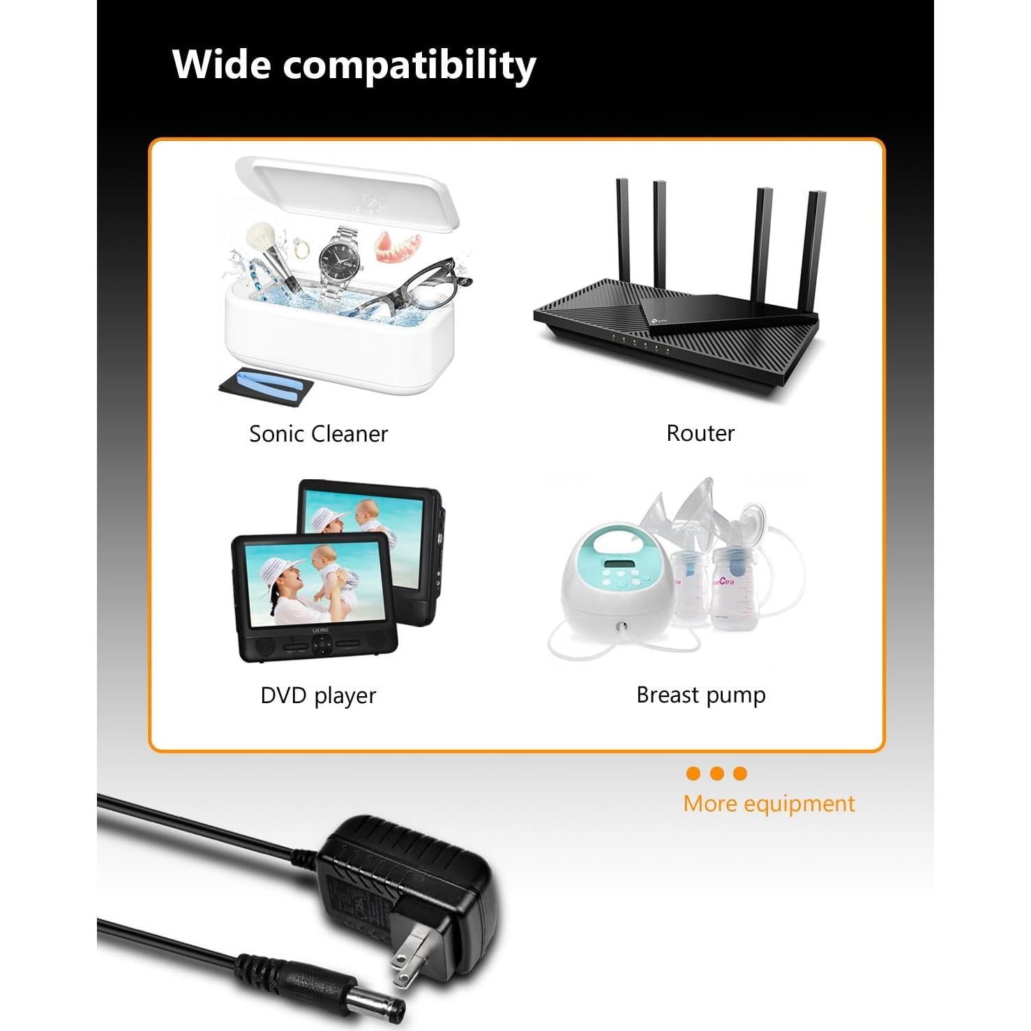 Adaptador de corriente 12V 2A 24W Foyu con 8 enchufes