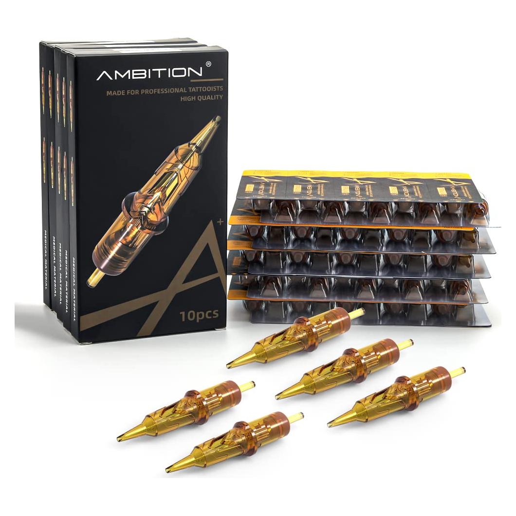 Cartuchos de Agujas de Tatuaje Ambition Glory 1RL 50pcs 0.3mm