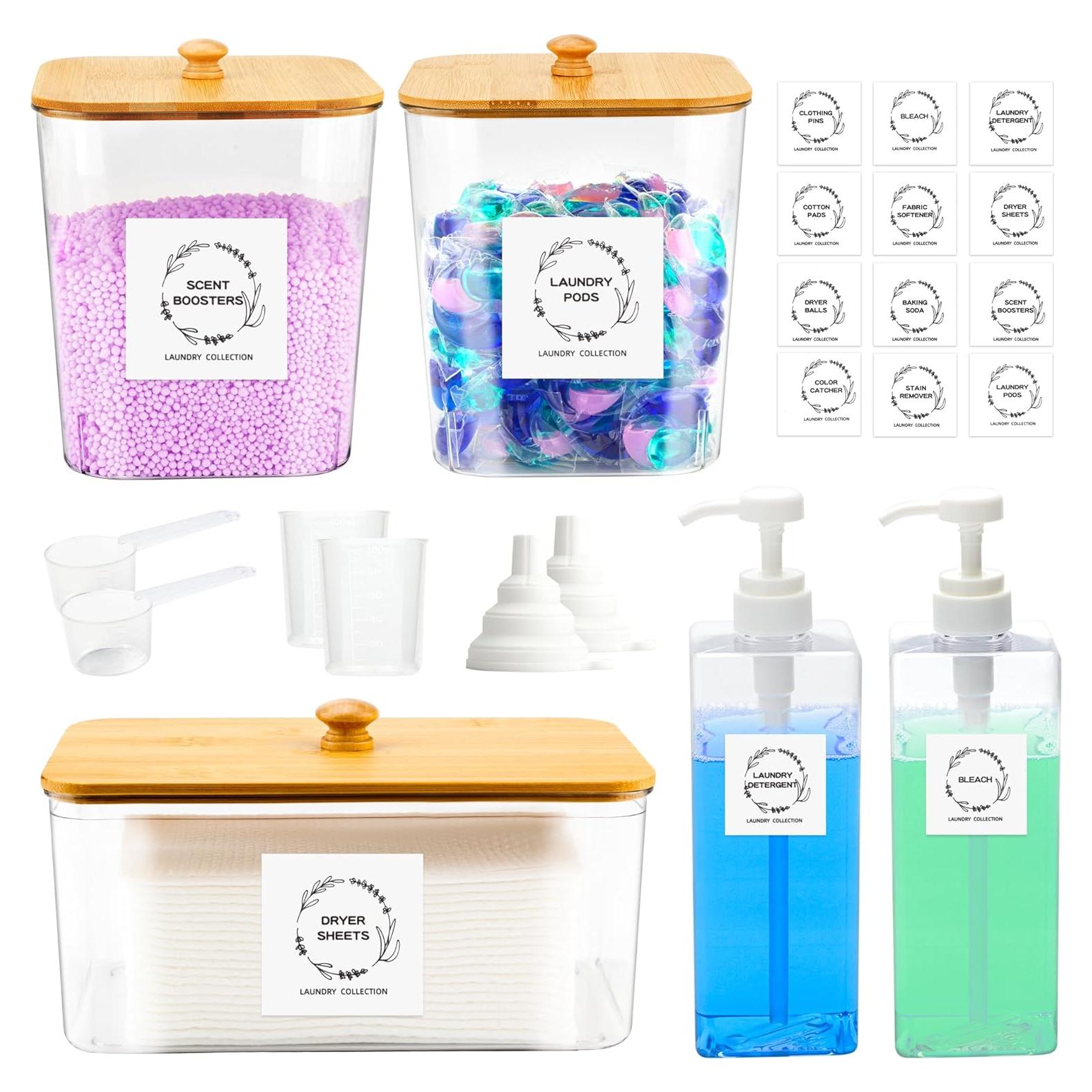 Contenedores de Lavandería FEXIA 3+2 con Dispensador y Etiquetas