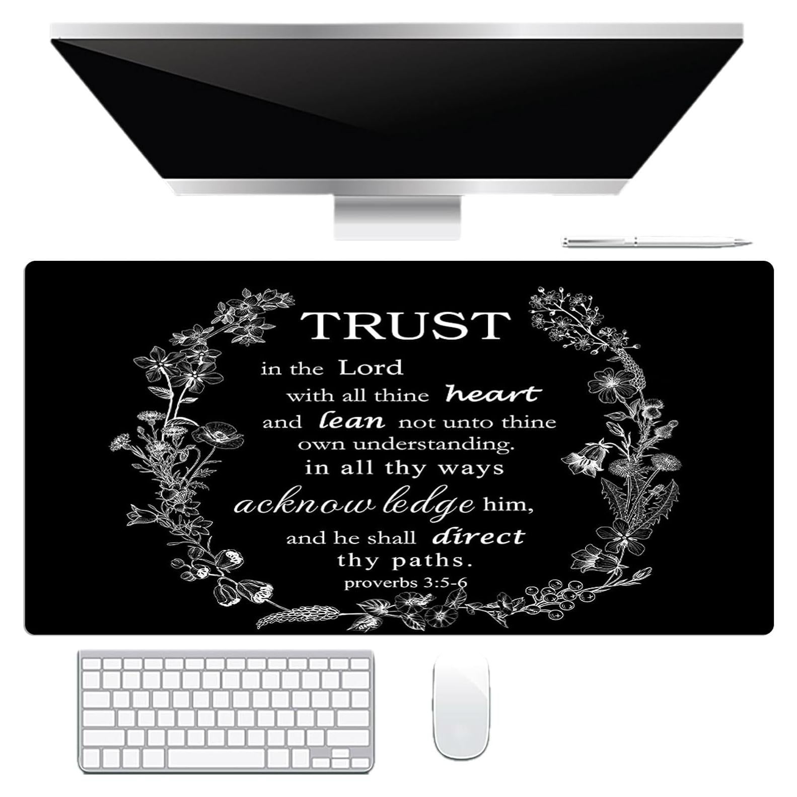 Alfombrilla de Ratón Grande EOBTAIN 80x40 cm Antideslizante