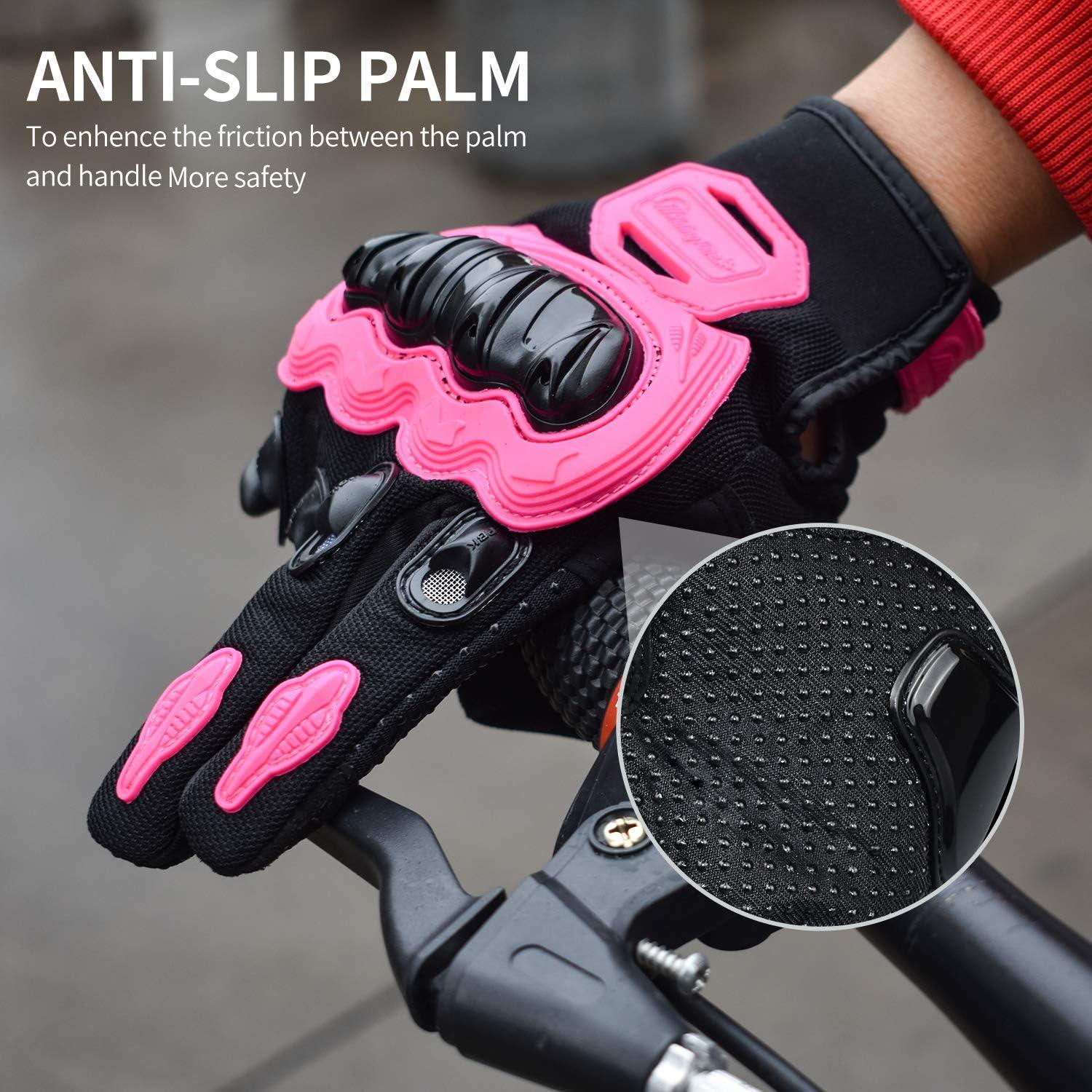 Guantes de Motocicleta ELCYCO CS21 Rosa Talla Mediana