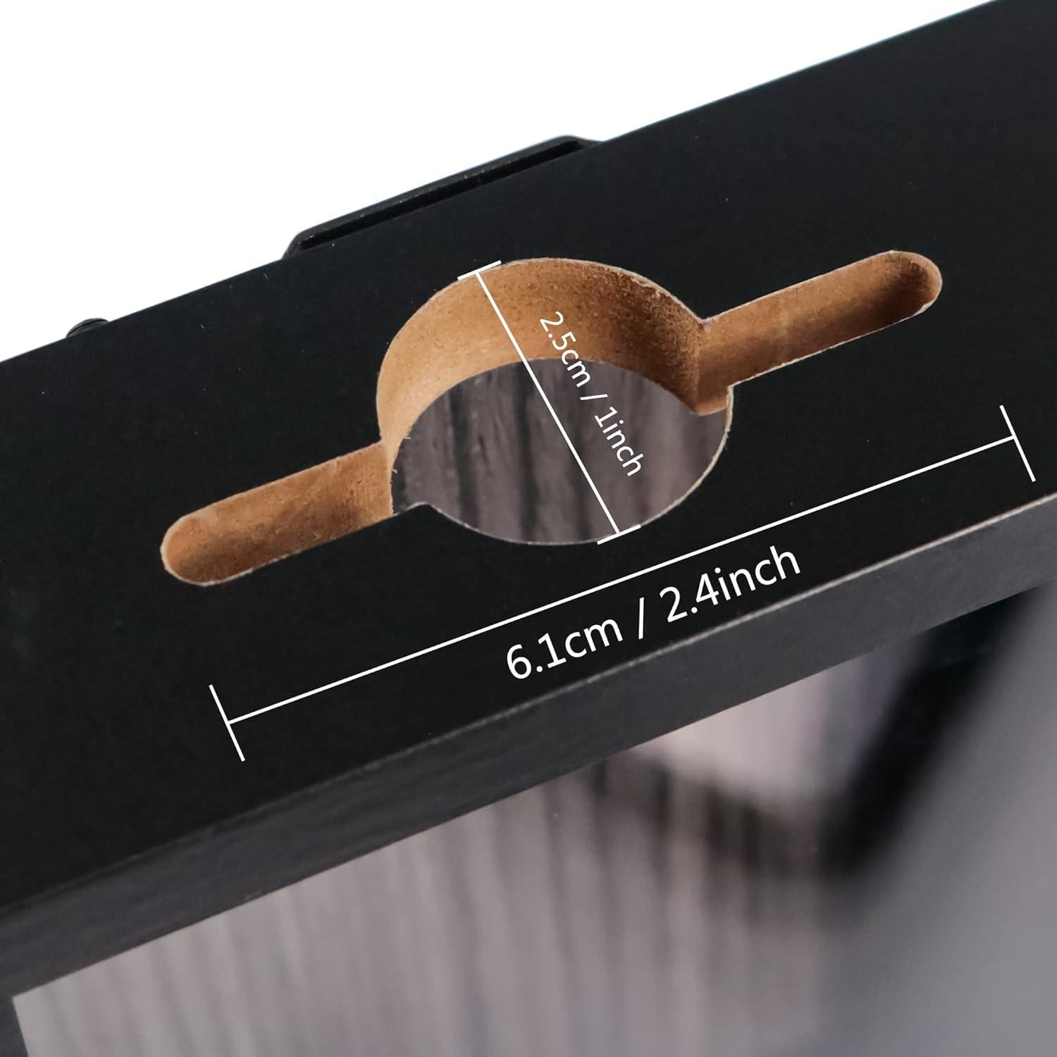 Marco de Sombra GraduationMall 5x7 Negro con Vidrio HD