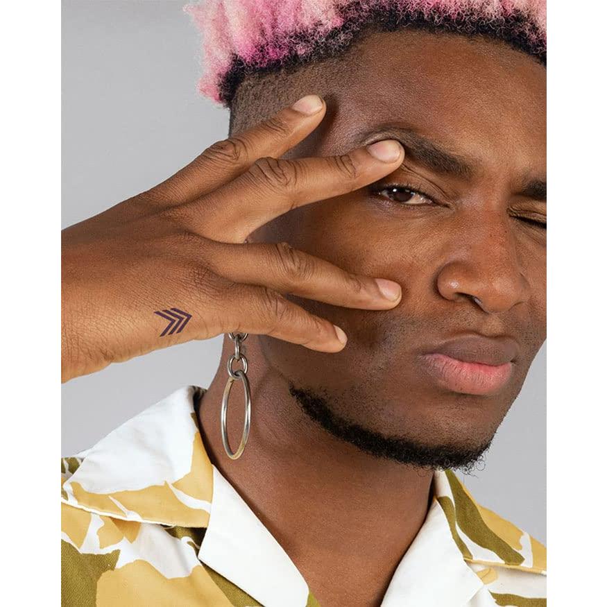 Tatuaje Temporal Inkbox Chevron 2.54x2.54cm Semi-Permanente