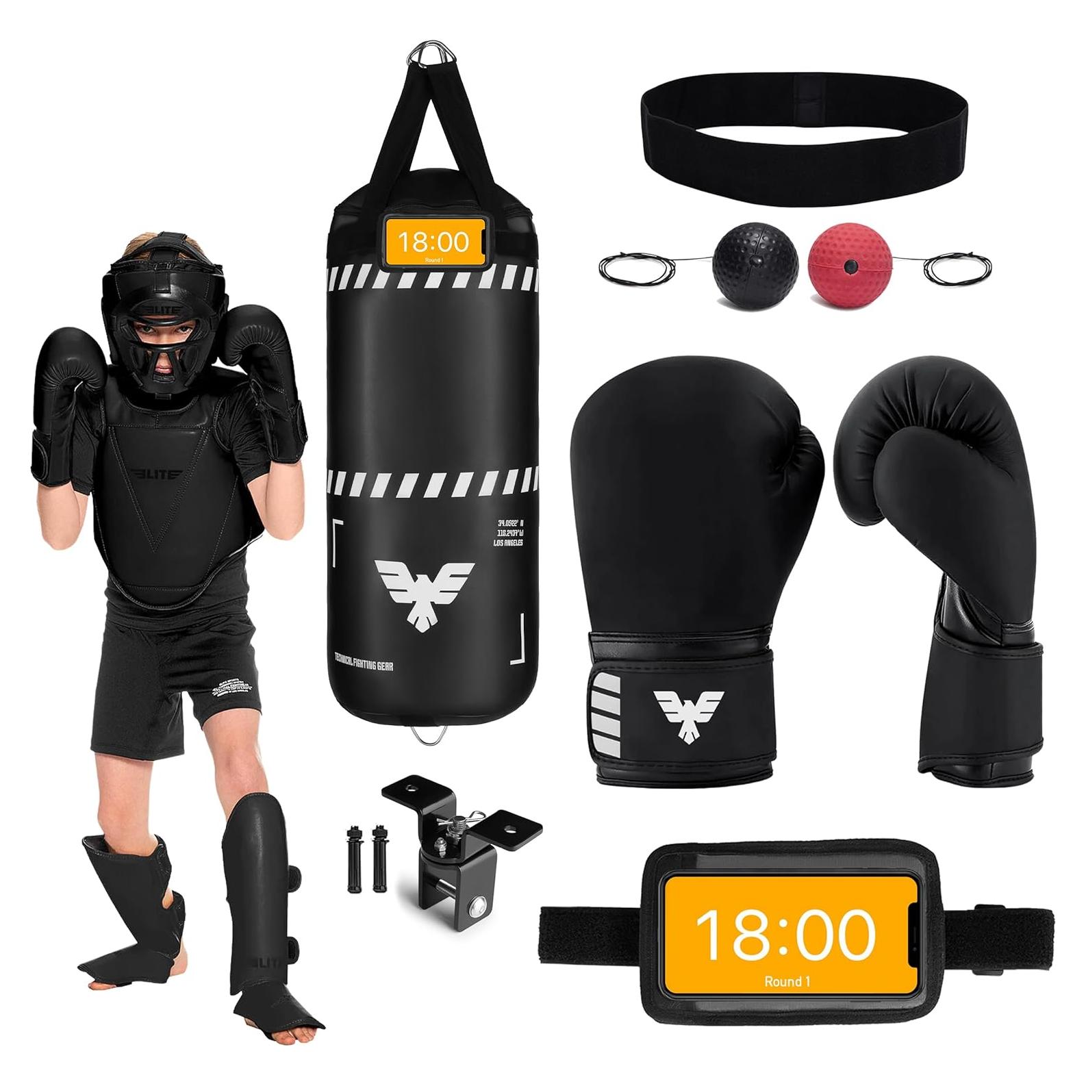 Conjunto Saco de Boxeo Elite Sports 76 cm + Guantes 6 oz