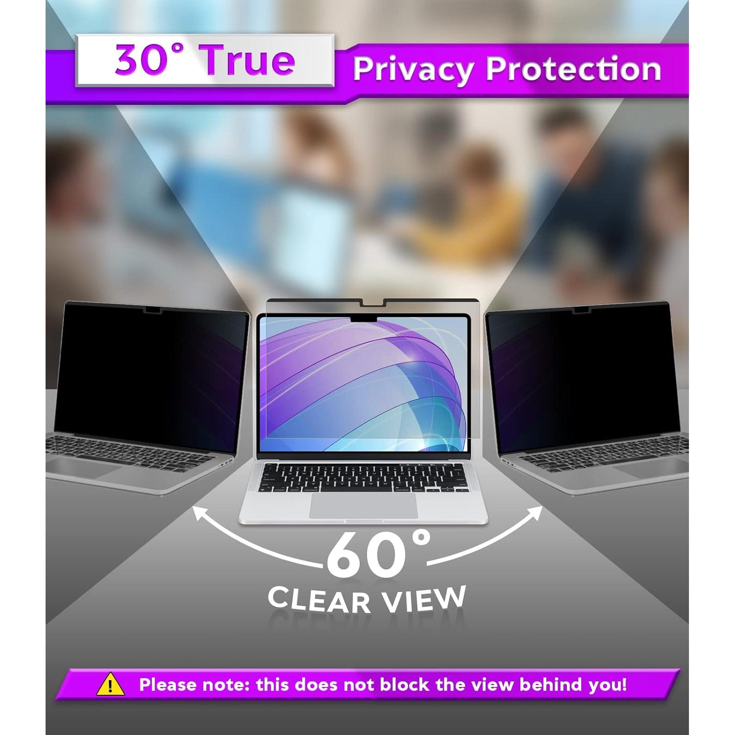 Pantalla de Privacidad Magnética PYS para MacBook Air M2 13.6"