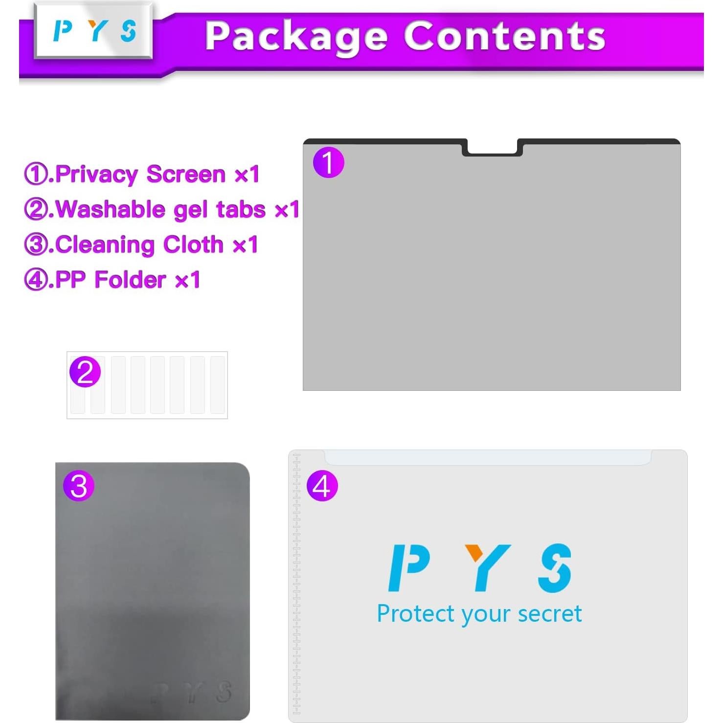 Pantalla de Privacidad Magnética PYS para MacBook Air M2 13.6"