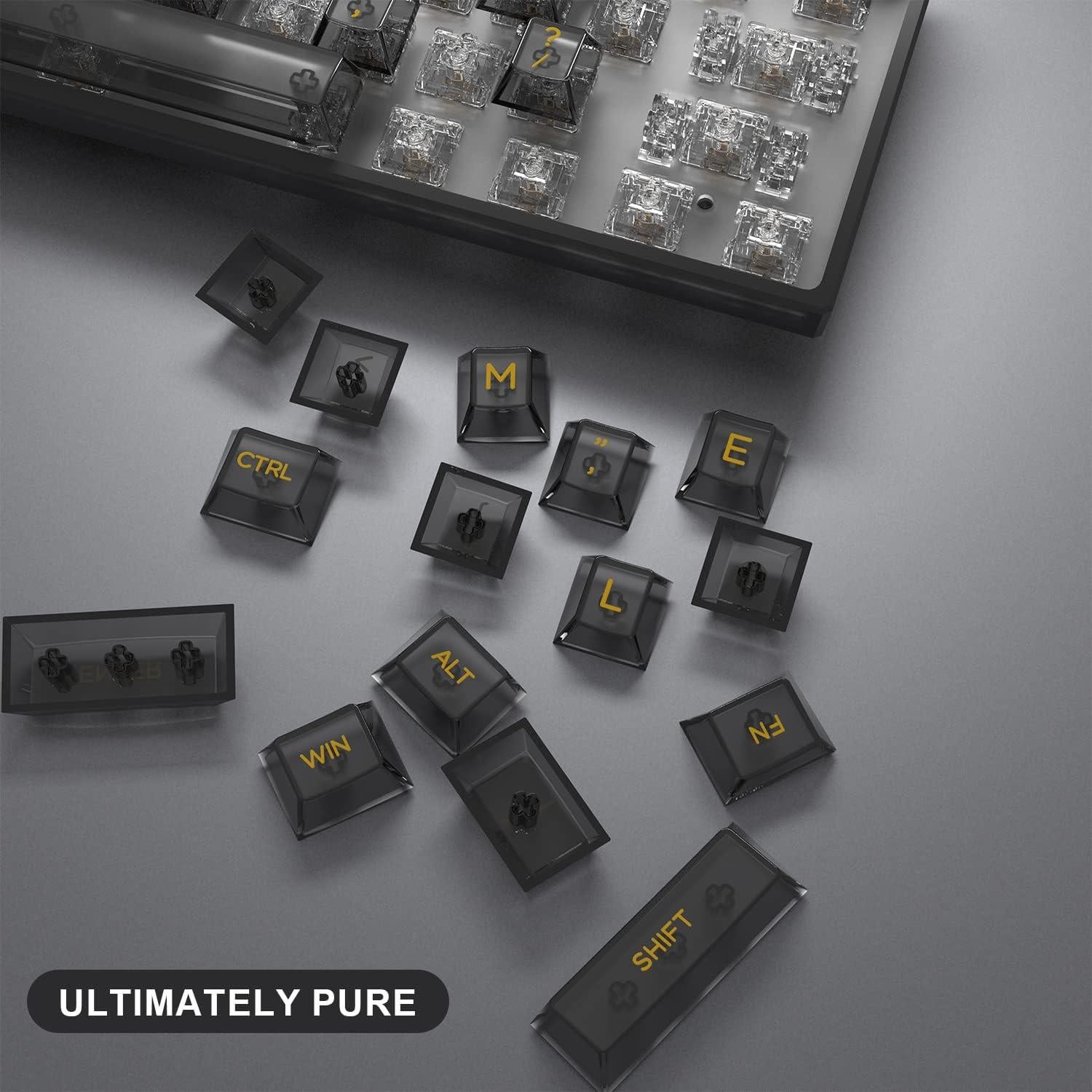 Tapas de Teclado Mecánico Dagaladoo Cherry Negro 140 Teclas