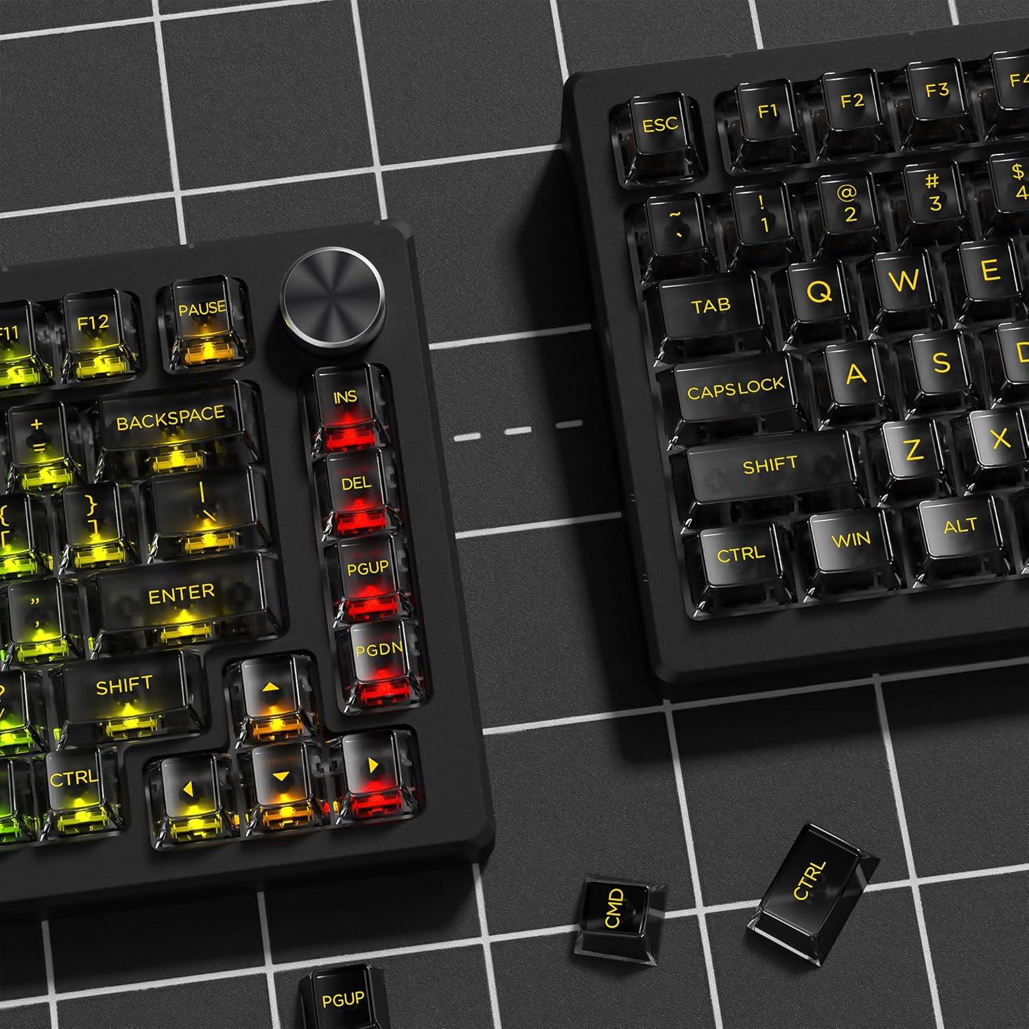 Tapas de Teclado Mecánico Dagaladoo Cherry Negro 140 Teclas