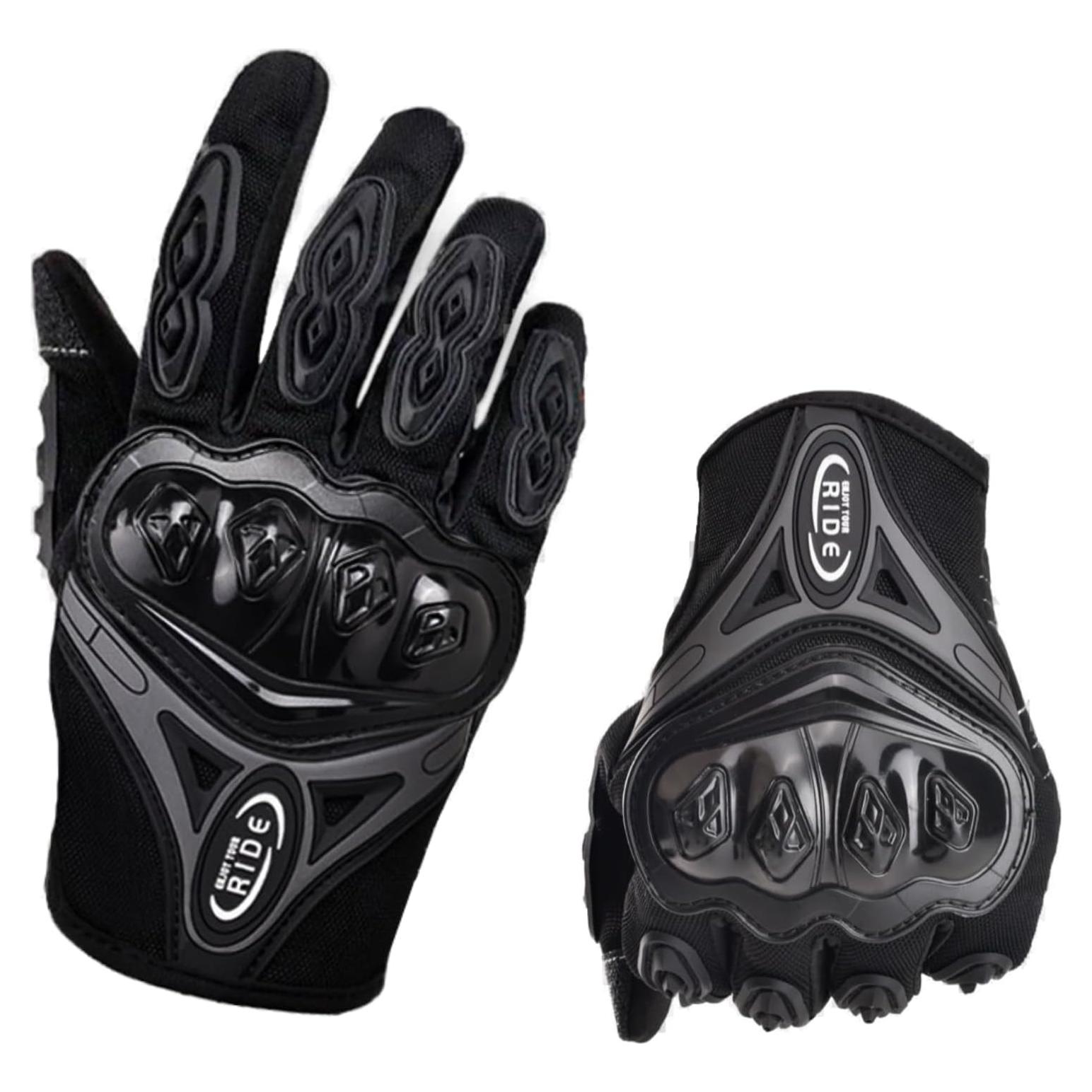 Guantes de Motocicleta POONWEI Táctiles Malla Transpirable