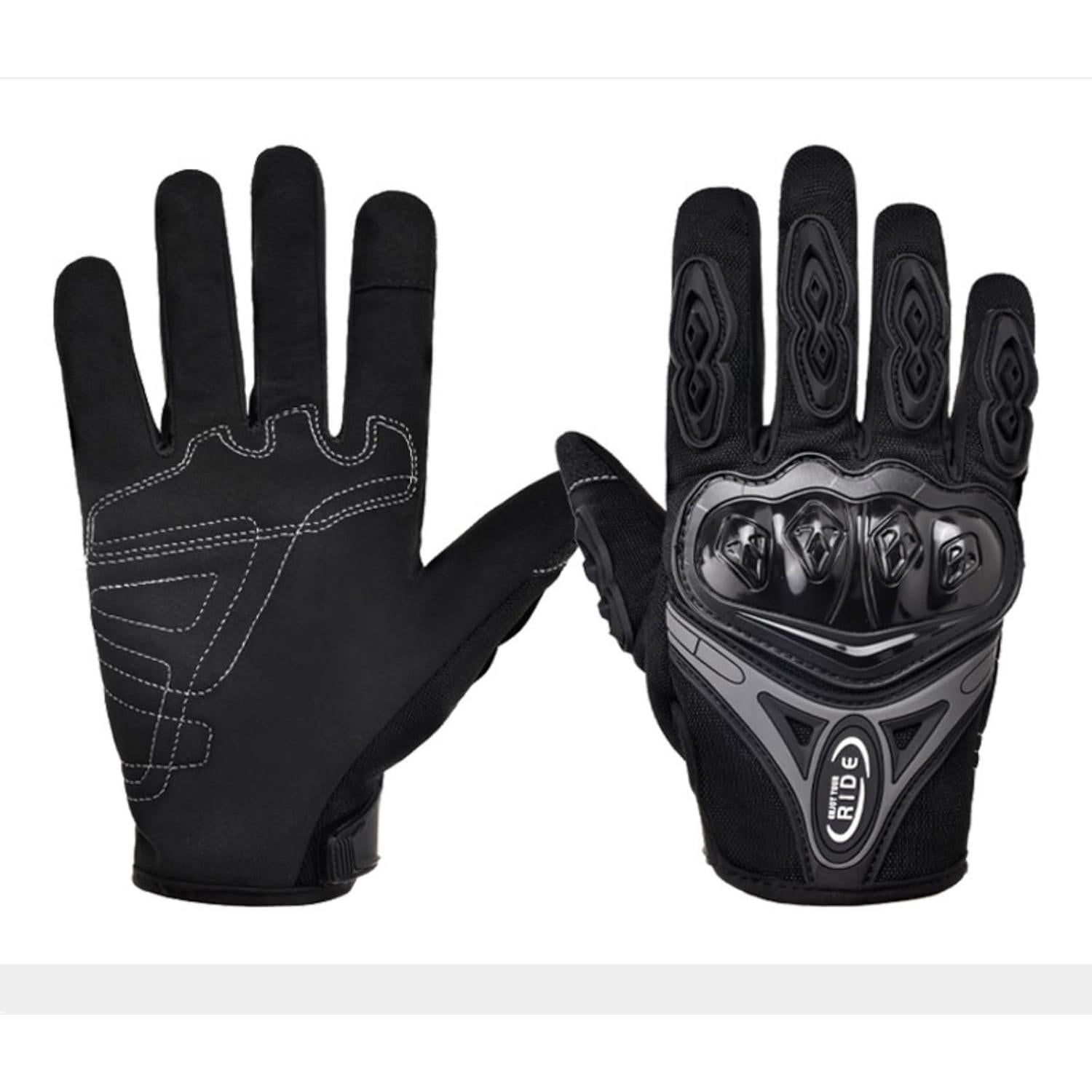 Guantes de Motocicleta POONWEI Táctiles Malla Transpirable