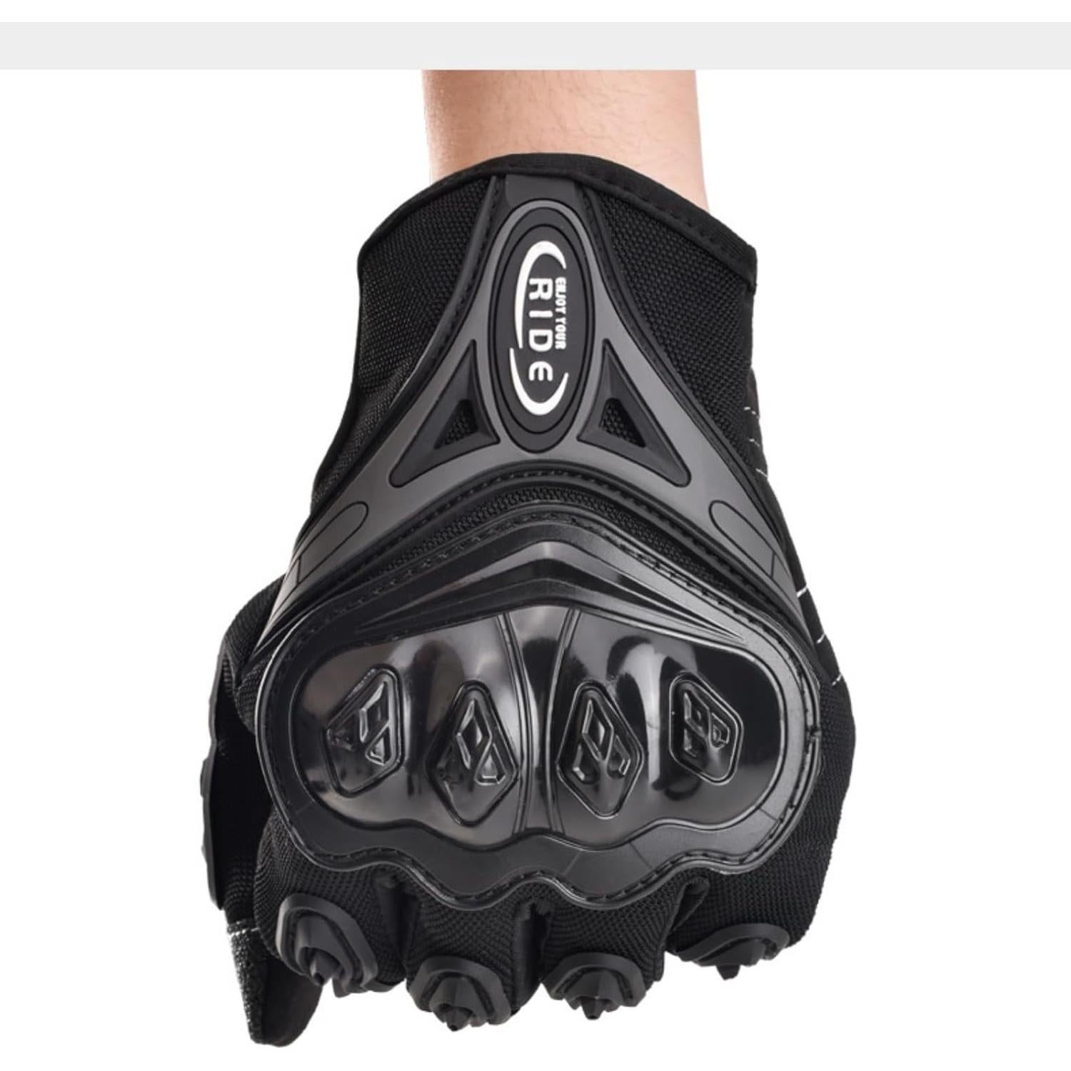 Guantes de Motocicleta POONWEI Táctiles Malla Transpirable