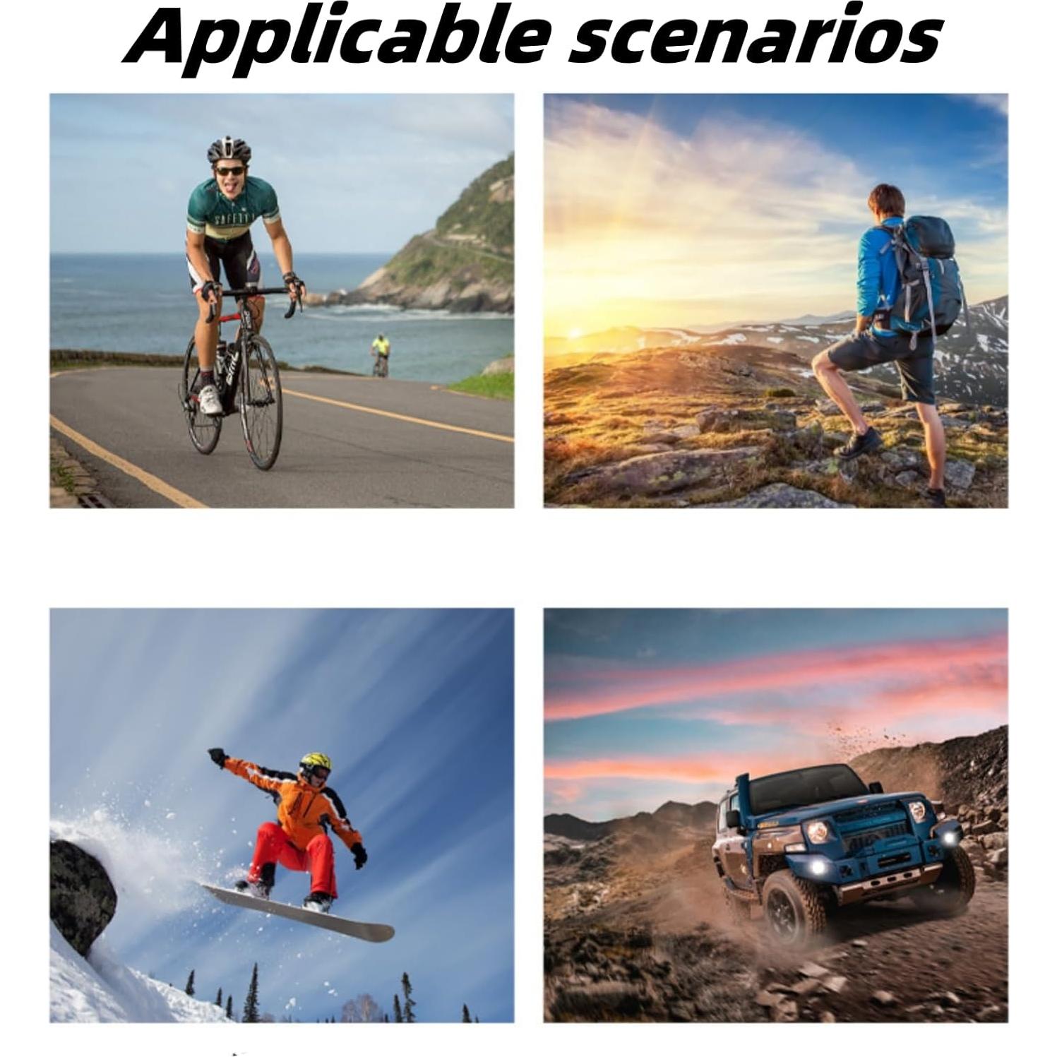 Guantes de Motocicleta POONWEI Táctiles Malla Transpirable