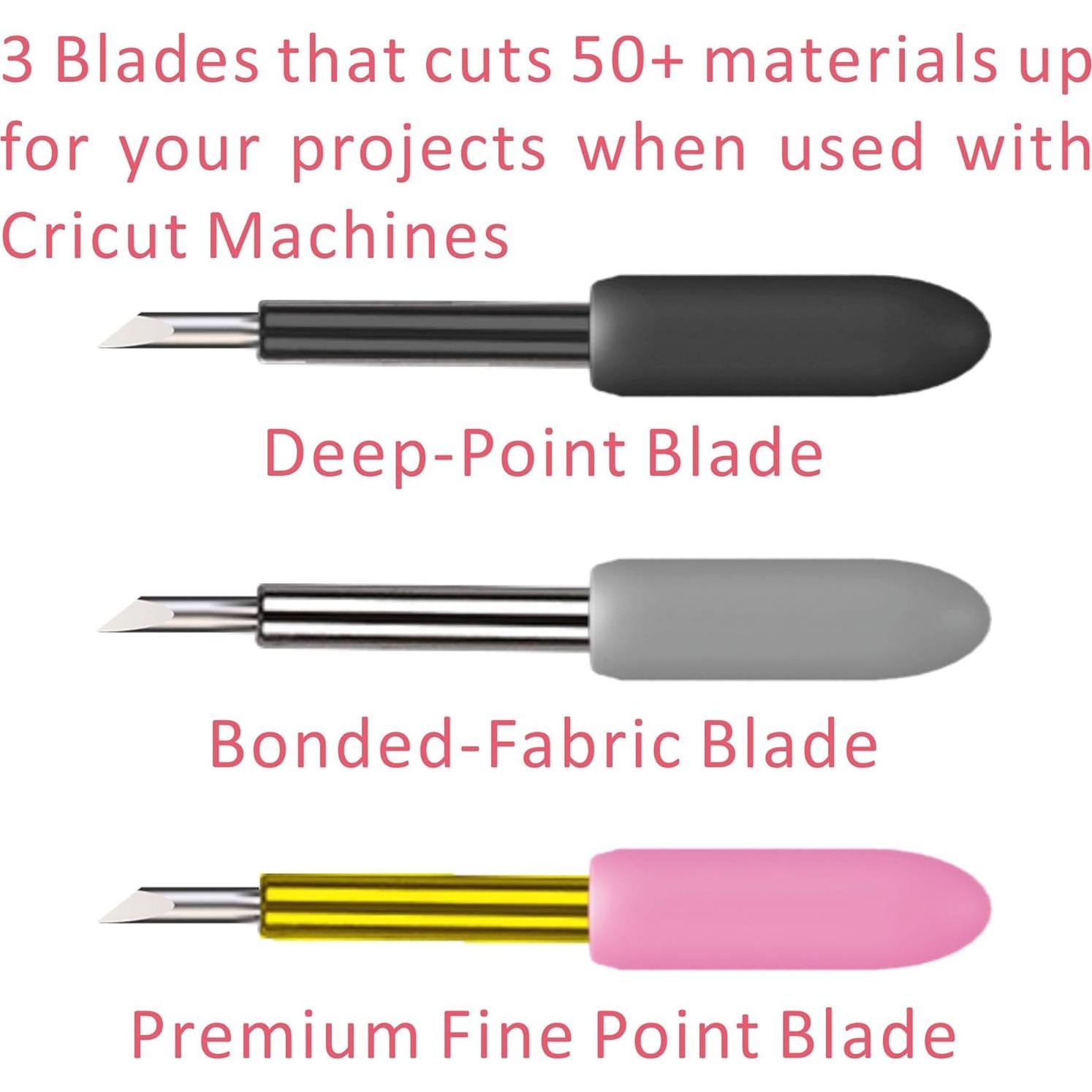 Cuchilla de Corte y Carcasa dbwhole Rosa para Cricut Maker