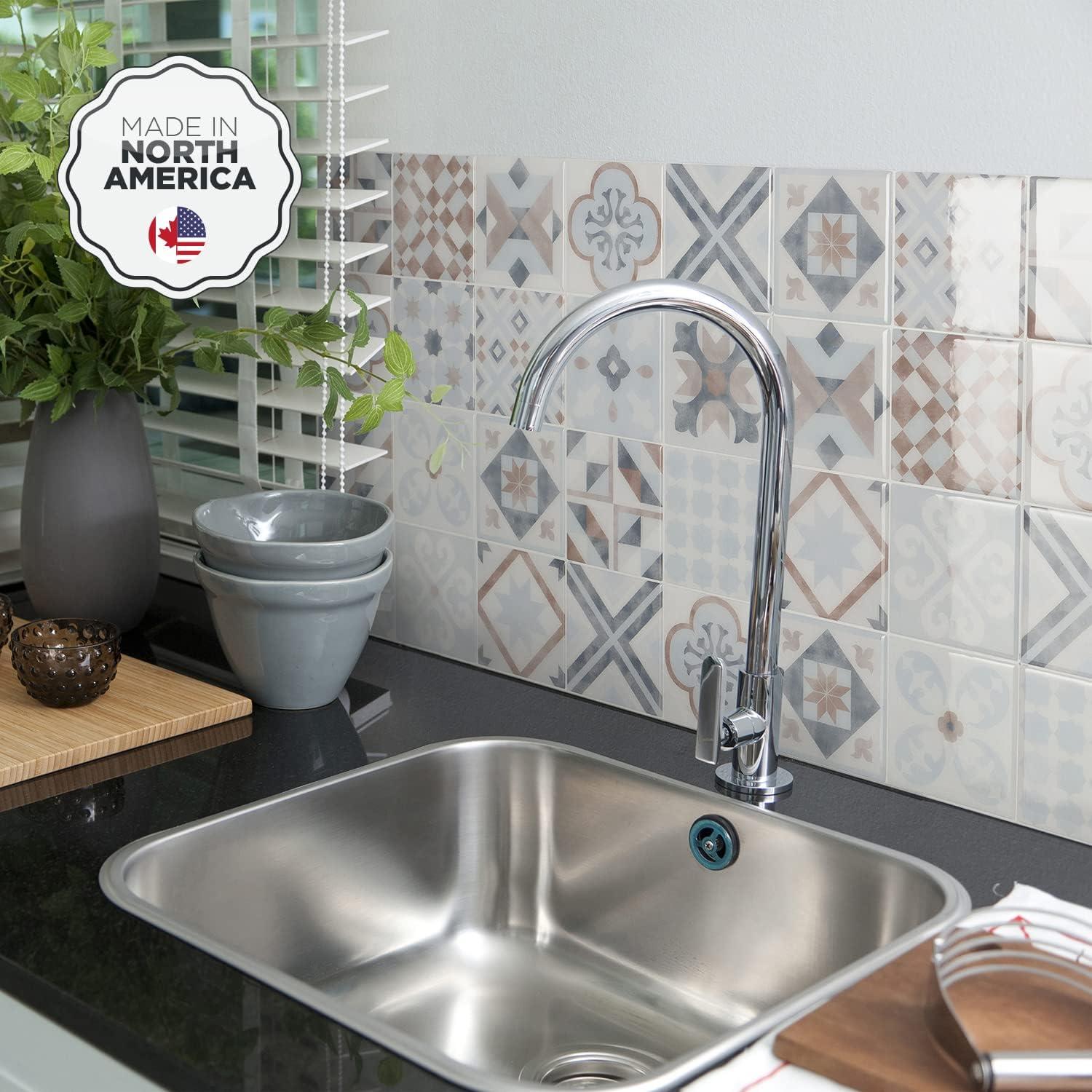 Azulejos autoadhesivos Smart Tiles Parma Blue 5 unidades 22.86 cm