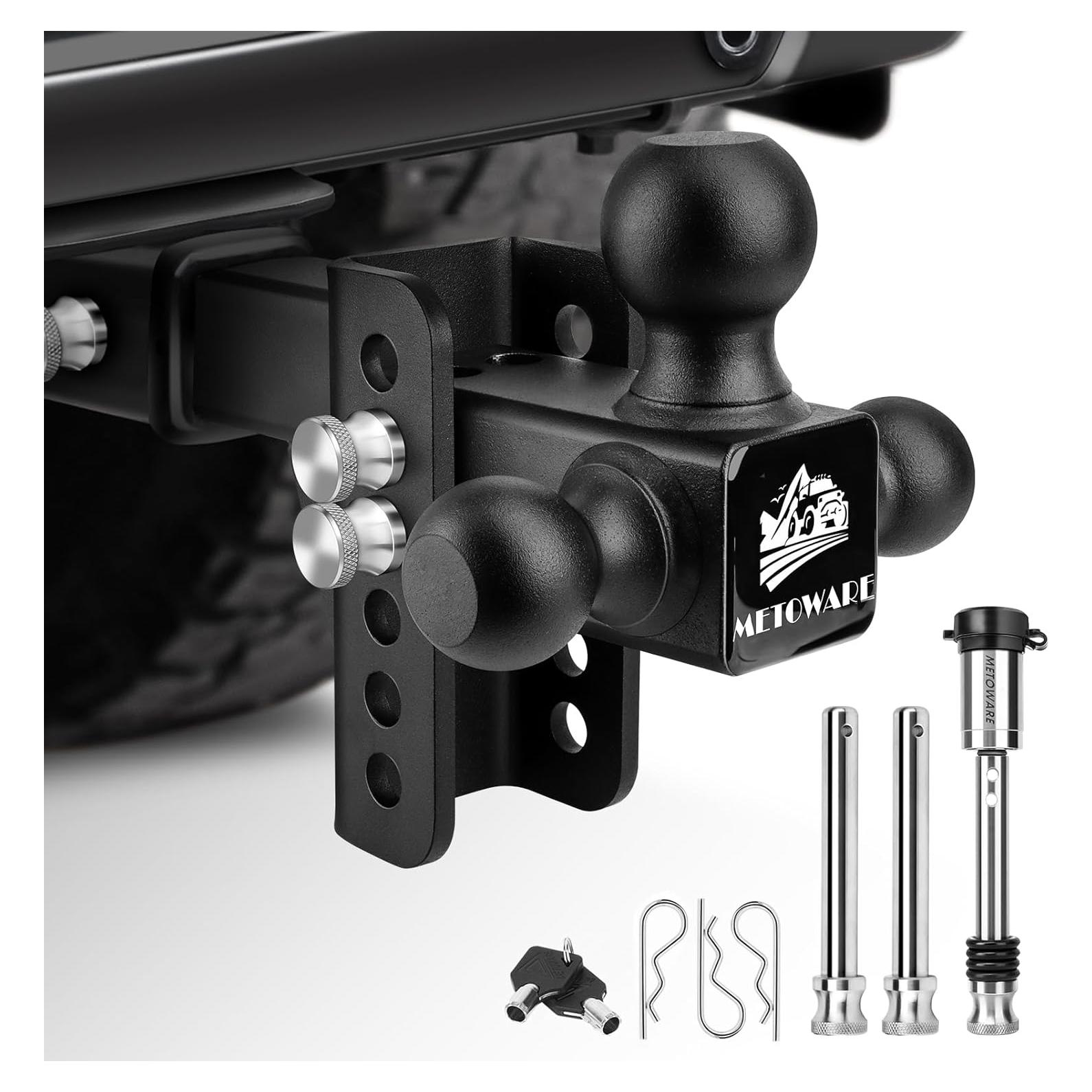 Enganche de Remolque Ajustable METOWARE Tri-Bola 12,500 LBS