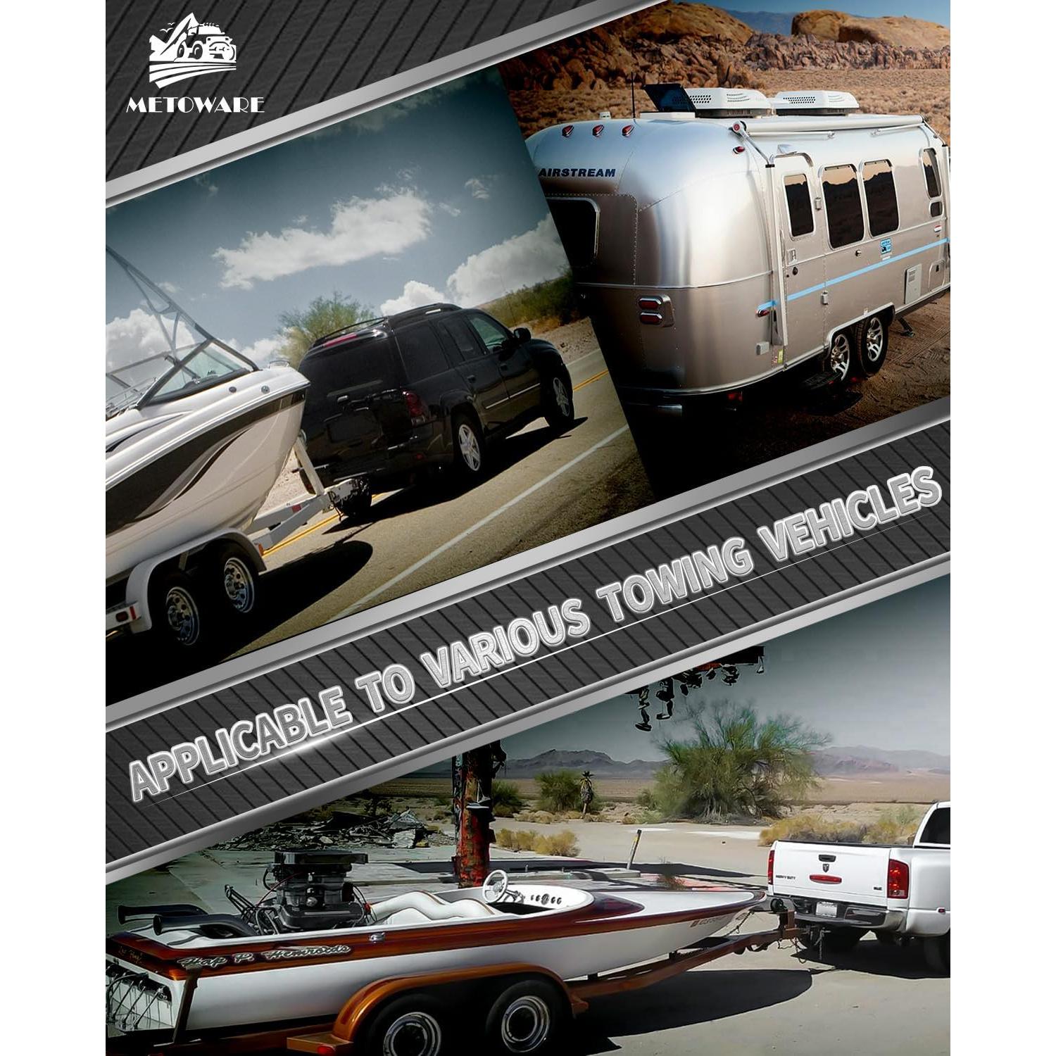 Enganche de Remolque Ajustable METOWARE Tri-Bola 12,500 LBS