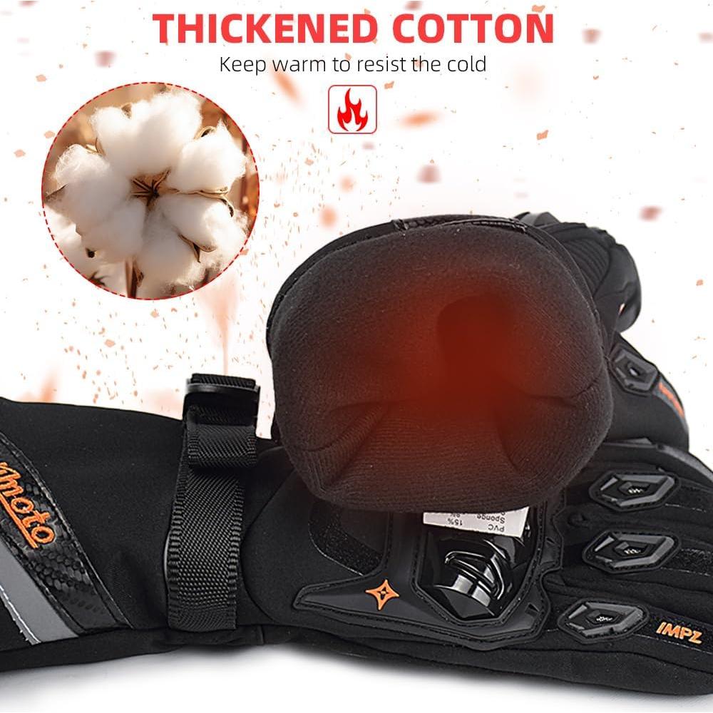 Guantes de Motocicleta Invierno MJMOTO Rosa Talla Mediana