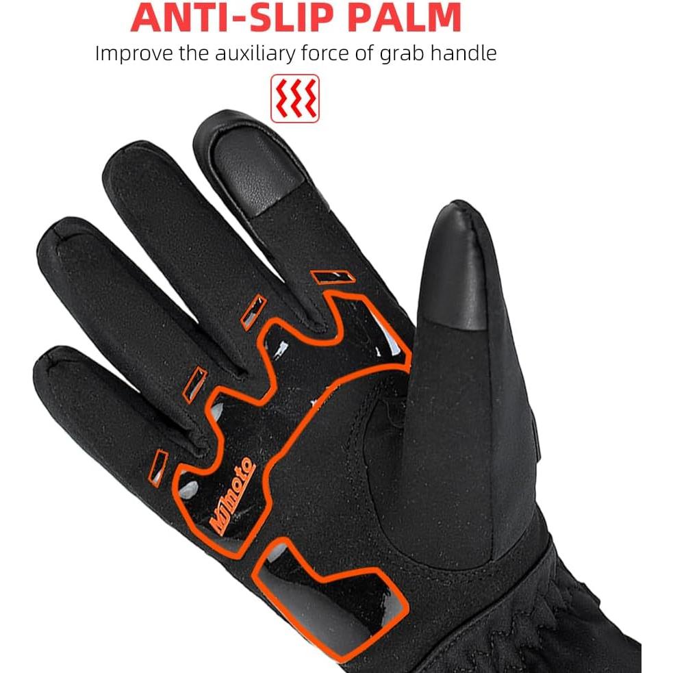 Guantes de Motocicleta Invierno MJMOTO Rosa Talla Mediana