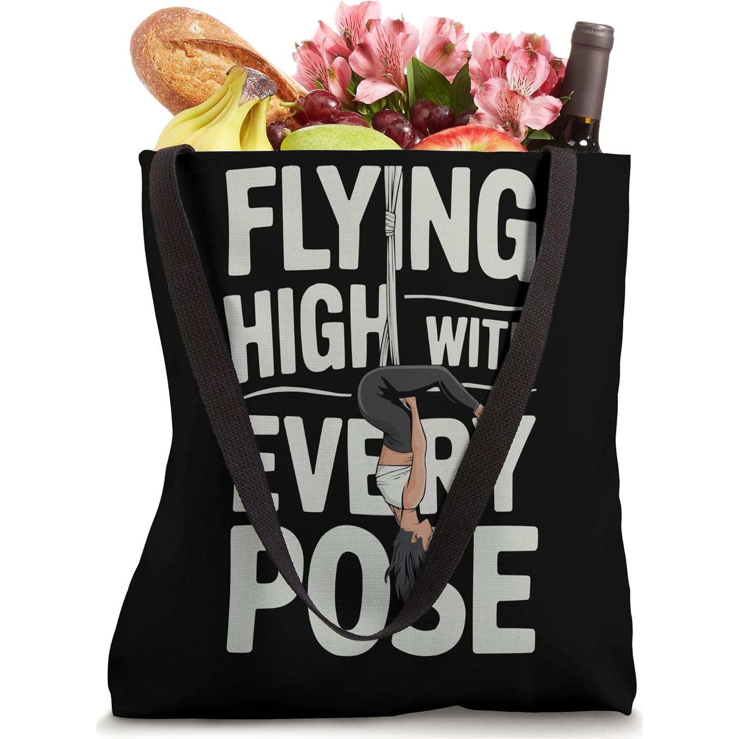 Bolsa Tote Yoga Aéreo Zen 40.64 cm con Asas de Algodón