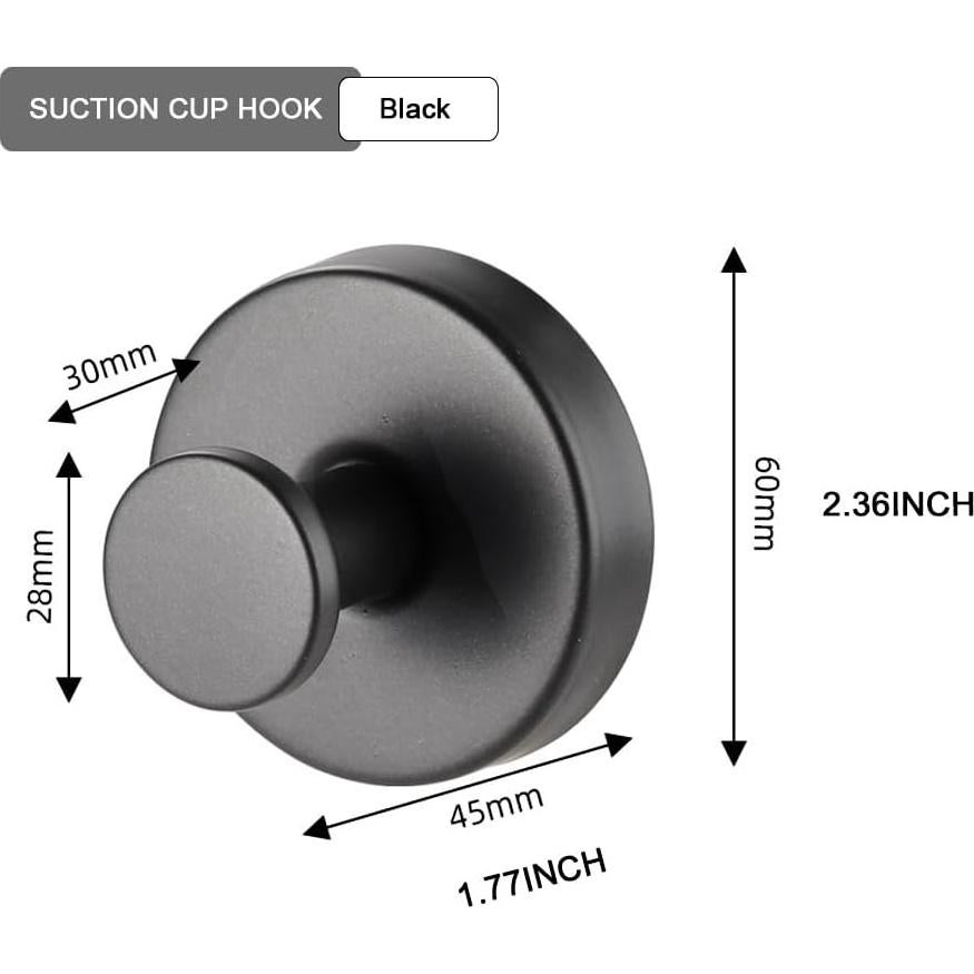 Soporte para Corona con Ventosa MrAthlet Negro 6.8 kg