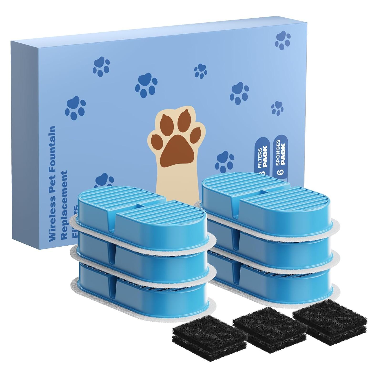 Filtros de Agua para Gatos VKIMISS 12 Piezas 3.2L