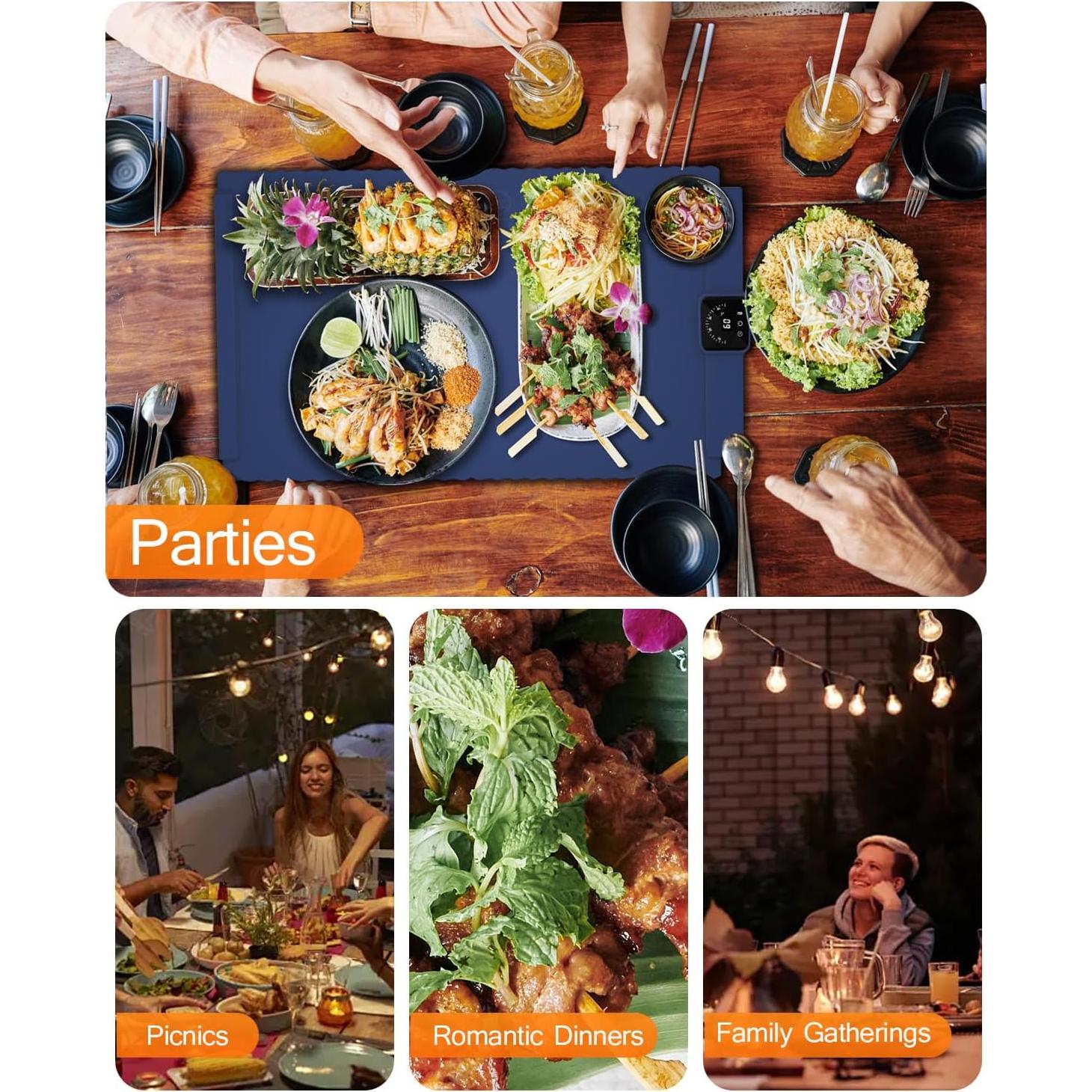 Bandeja Calentadora Eléctrica Edicc S-501 Plegable 1.59 kg