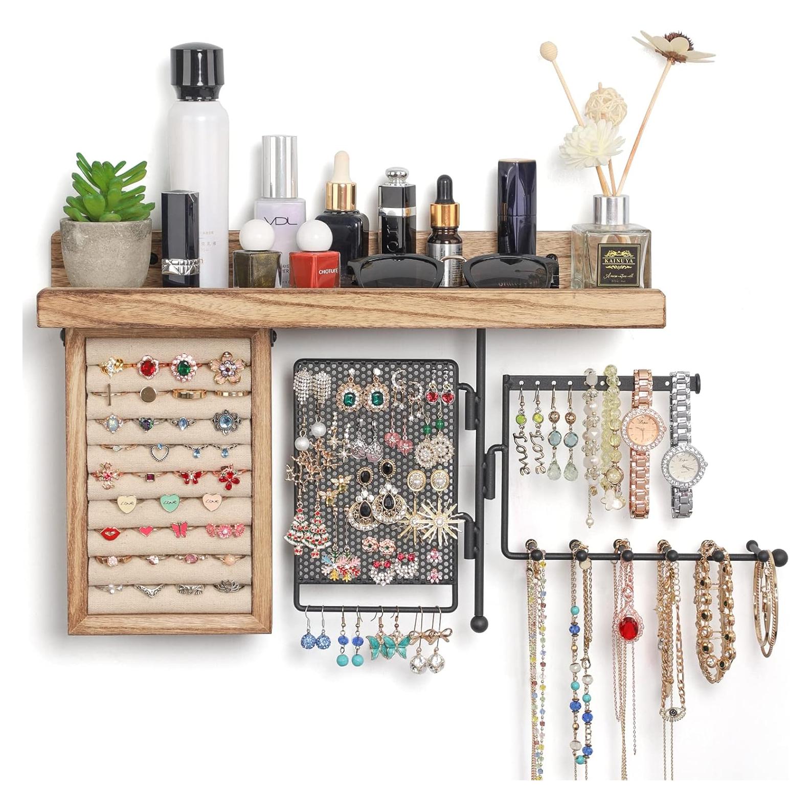 Organizador de Joyería Colgante SOLIMINTR Pared 4 en 1