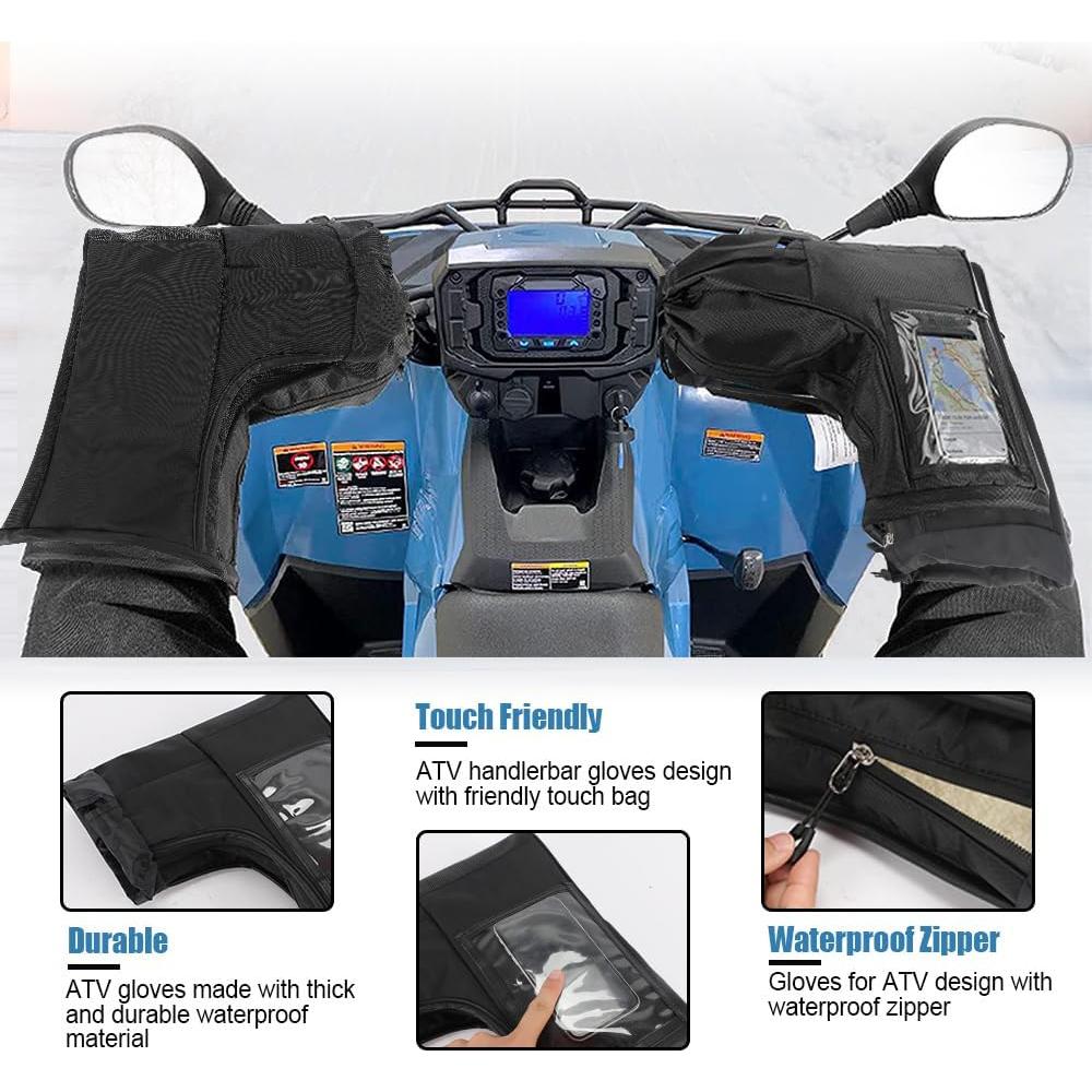 Guantes de Manillar SUNPIE Impermeables para ATV y Motos de Nieve