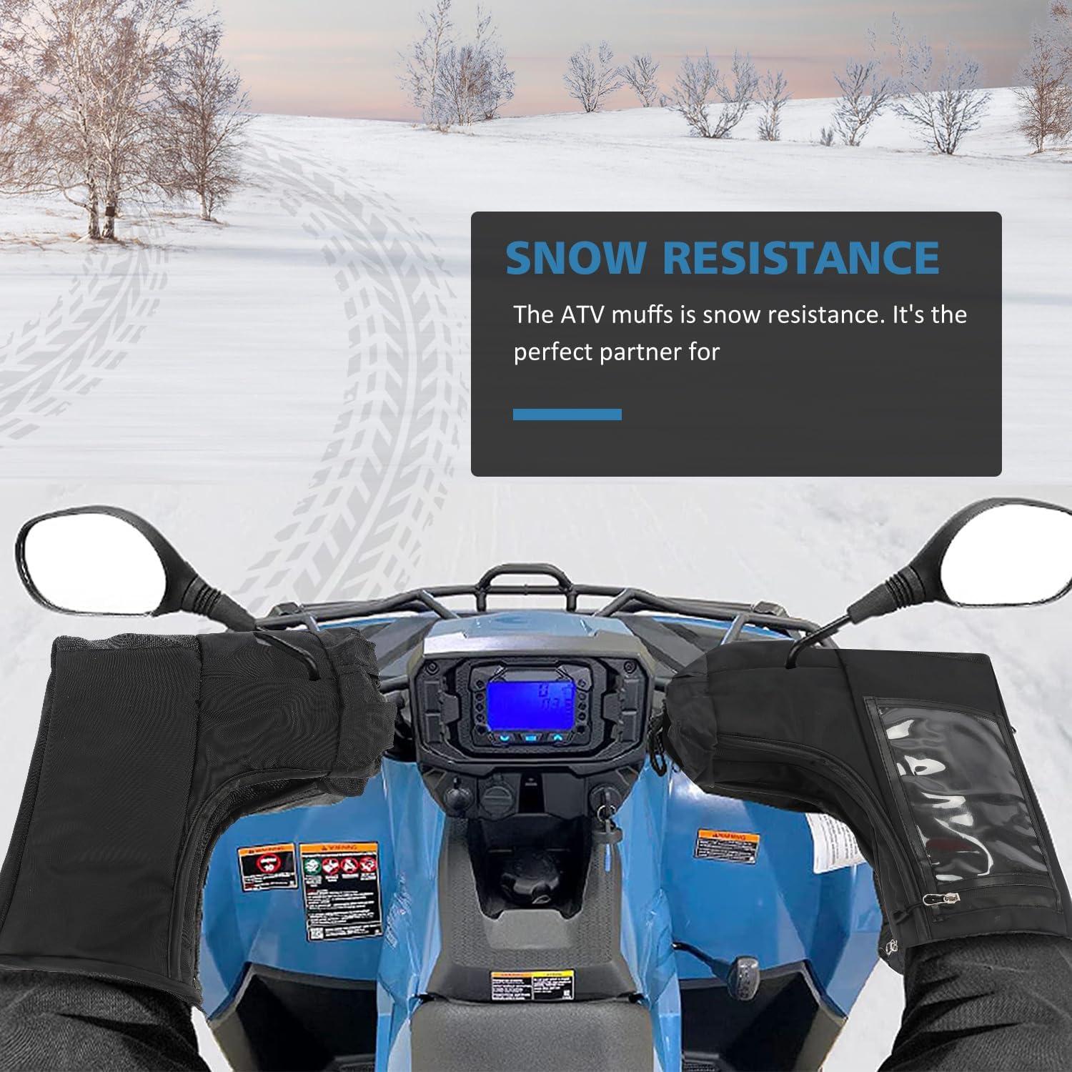 Guantes de Manillar SUNPIE Impermeables para ATV y Motos de Nieve