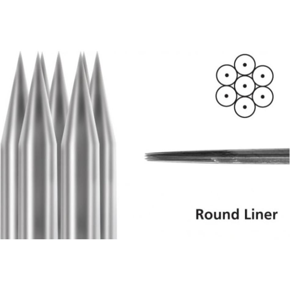 Caja de 20 Agujas de Tatuaje Desechables DGT 5RL con Empuñadura
