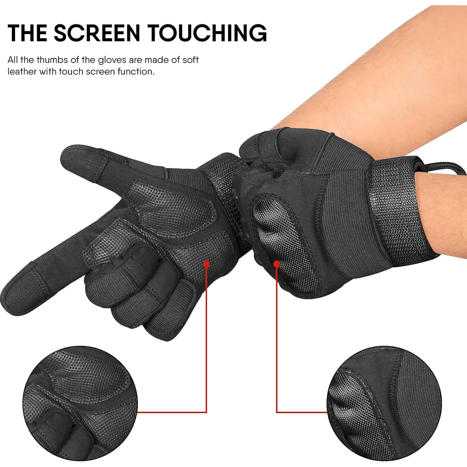 Guantes de Motocicleta WESTWOOD FOX Táctiles Negros 2023