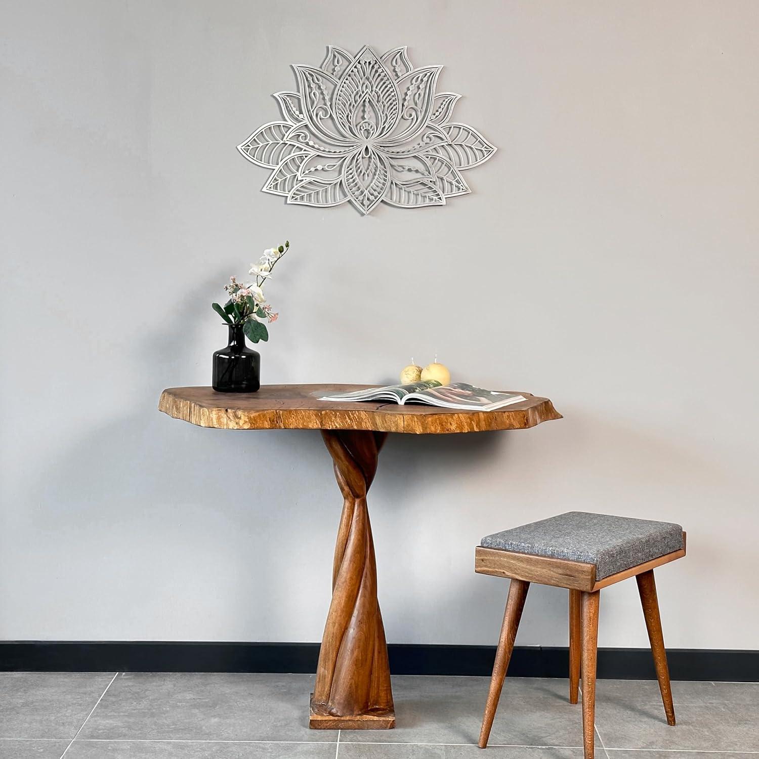 Decoración de Pared Mandala Plata Iwa Concept 43x27.5 cm