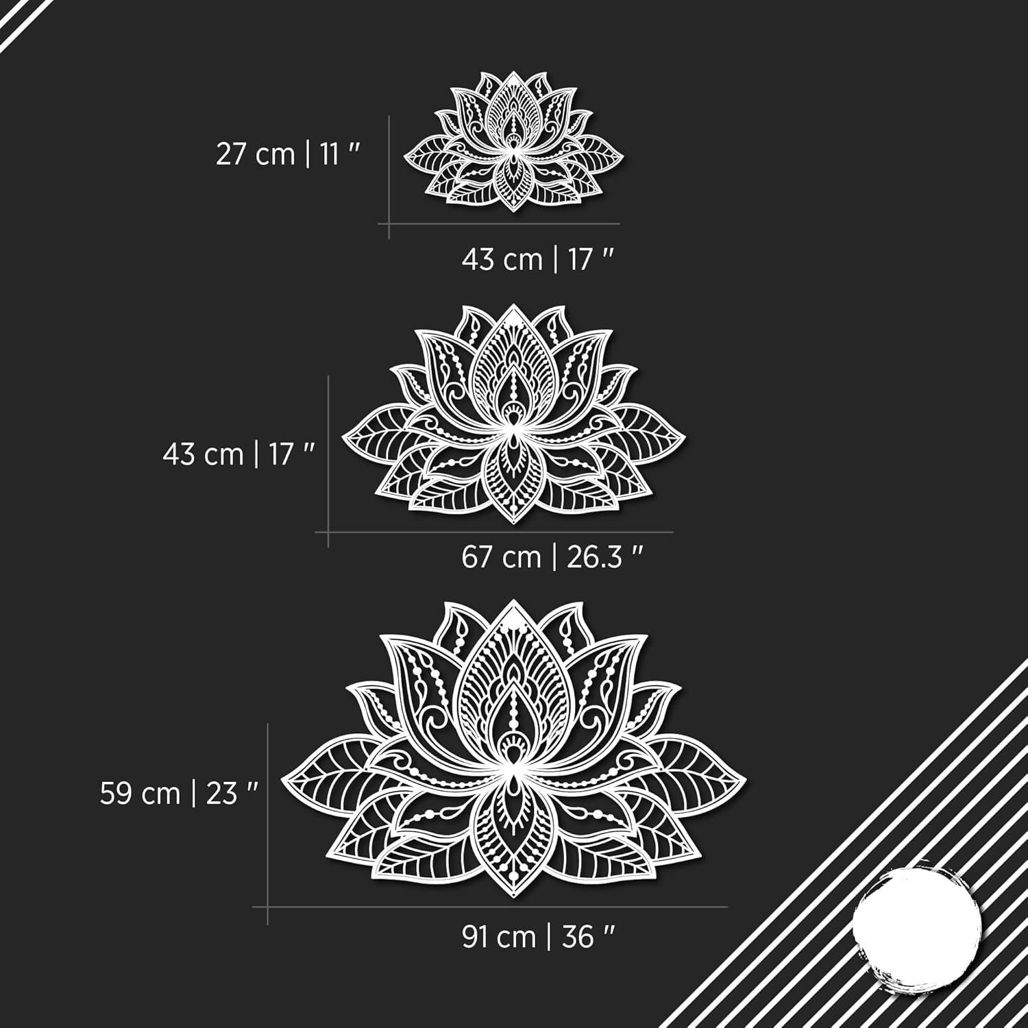 Decoración de Pared Mandala Plata Iwa Concept 43x27.5 cm