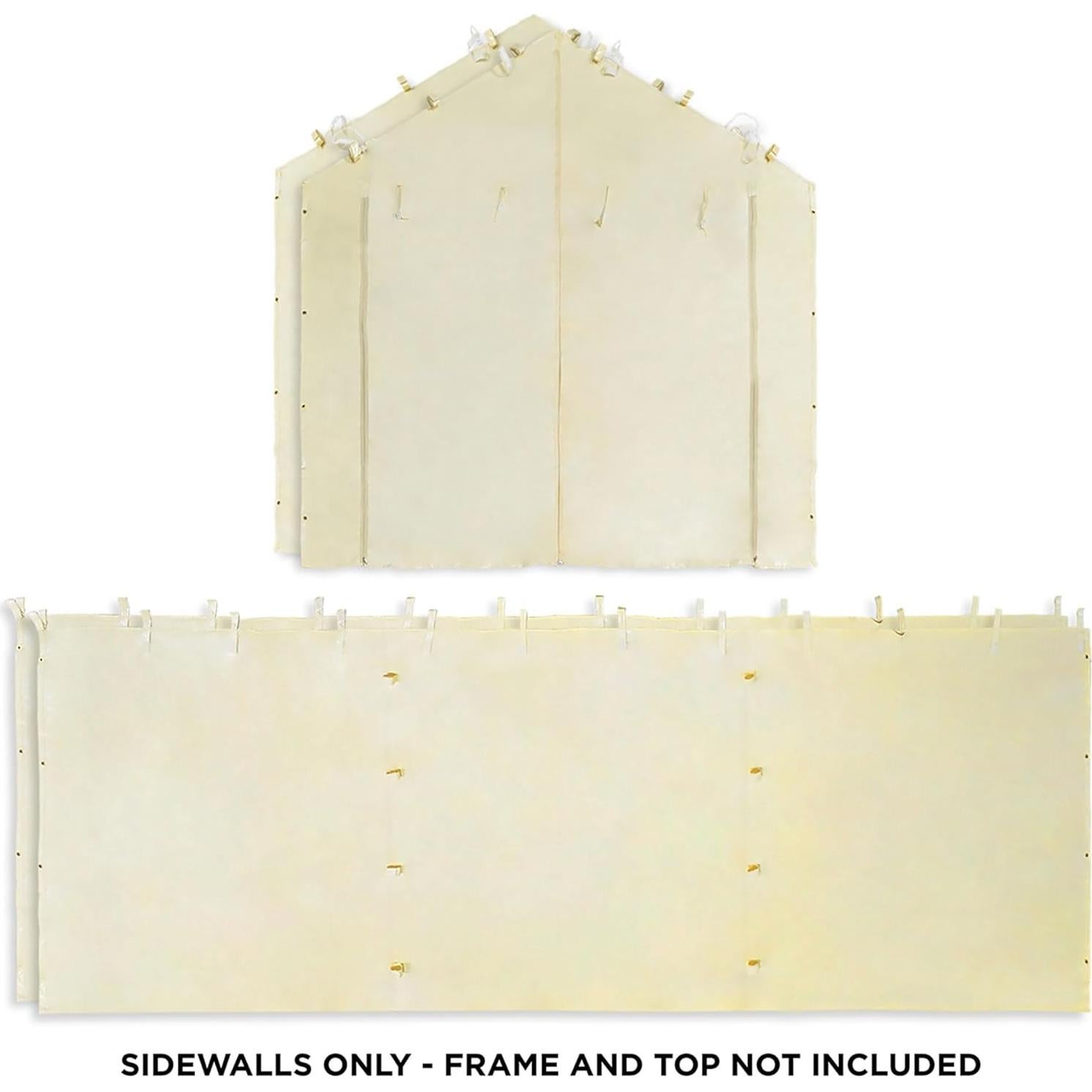 Paredes Laterales Carpa Caravana Mega Dominio Beige 4 Piezas