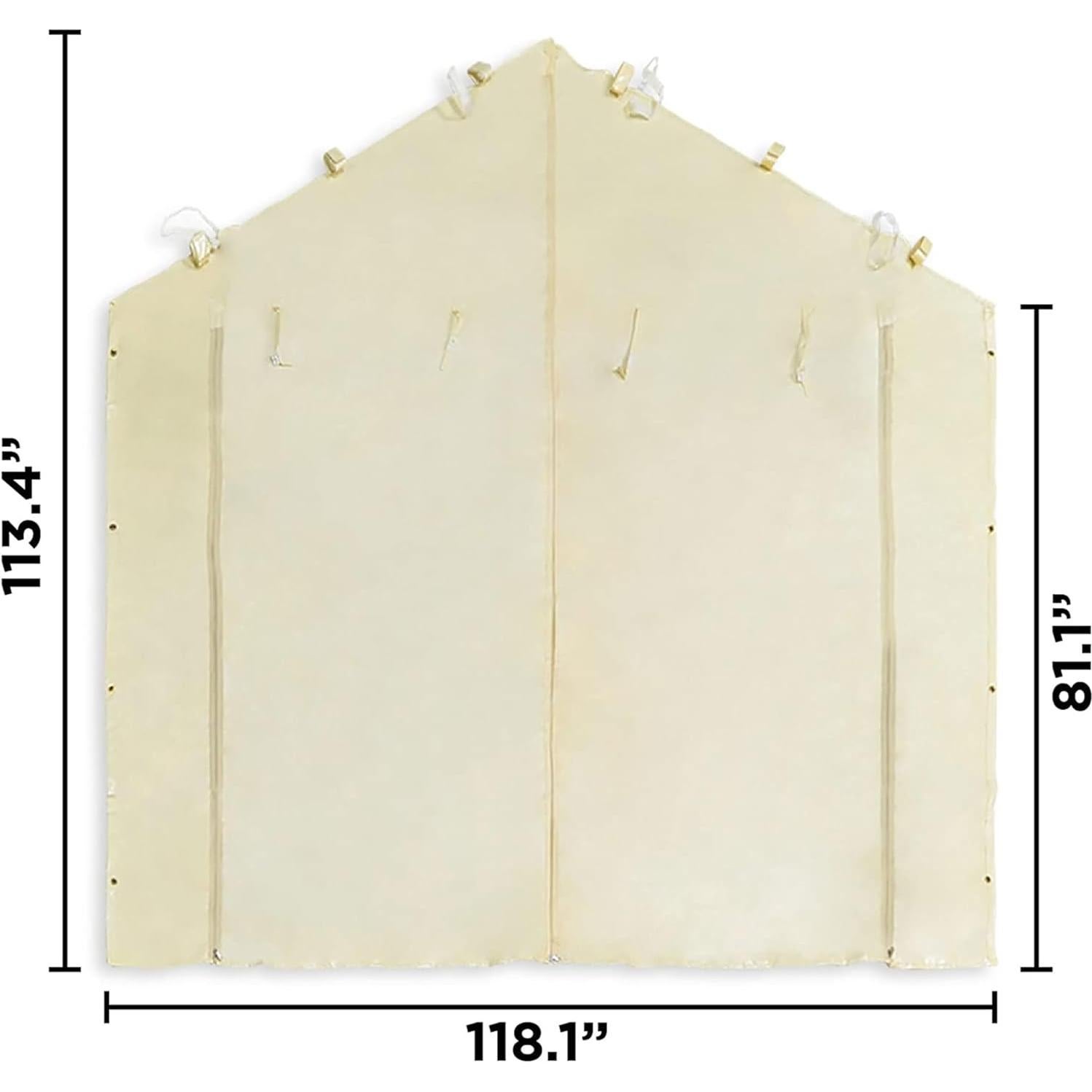 Paredes Laterales Carpa Caravana Mega Dominio Beige 4 Piezas