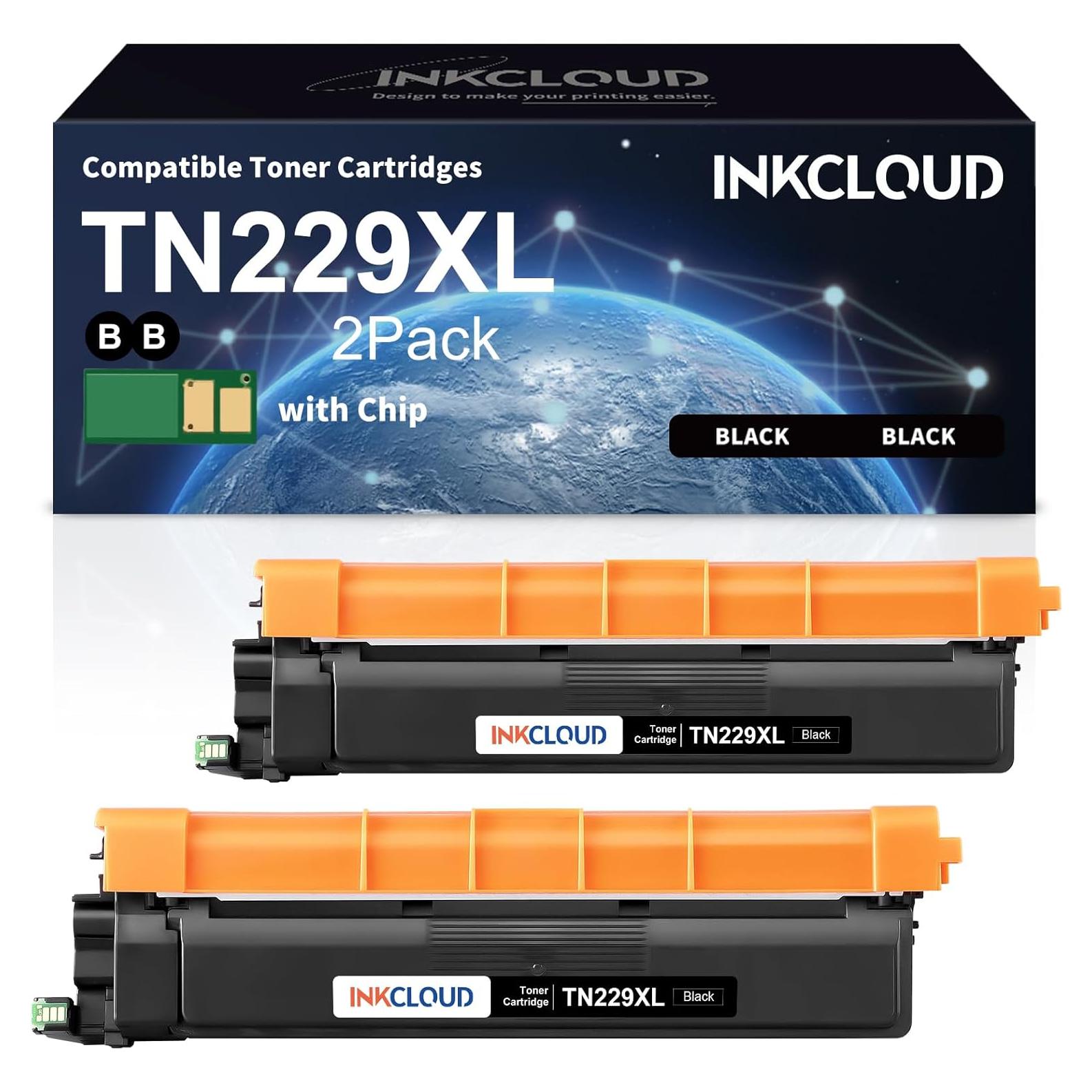 Cartuchos de Tóner Negro TN229XL INKCLOUD Paquete de 2
